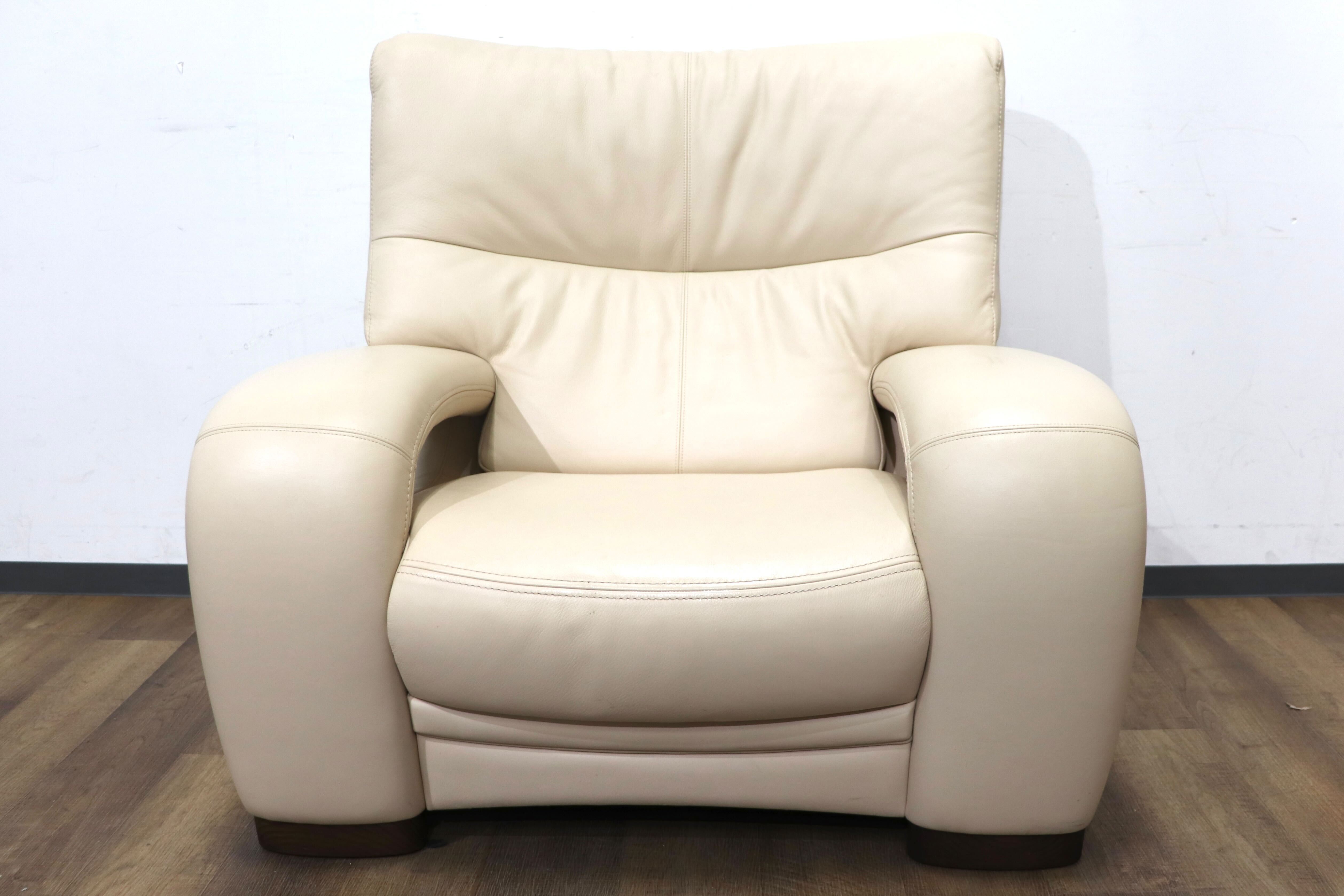 GMHN254A○karimoku / カリモク 1人掛けソファ シングルソファ ラウンジソファ アームチェア 応接 ハイバック 本革 モダン 国産家具