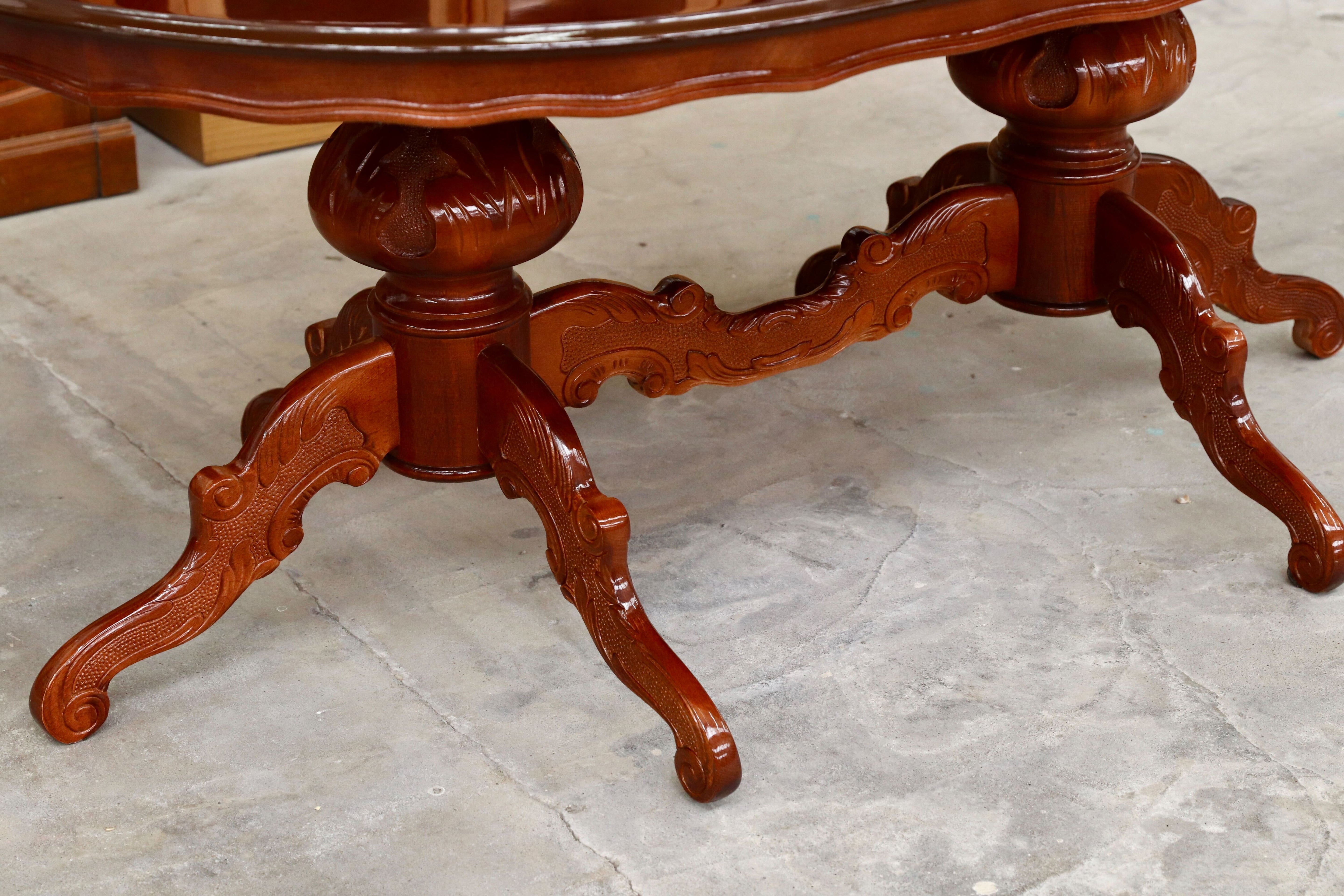 GMIK181○イタリア製 ディノス クラシック ダイニングテーブル 食卓テーブル 象嵌細工 モデルルーム展示品