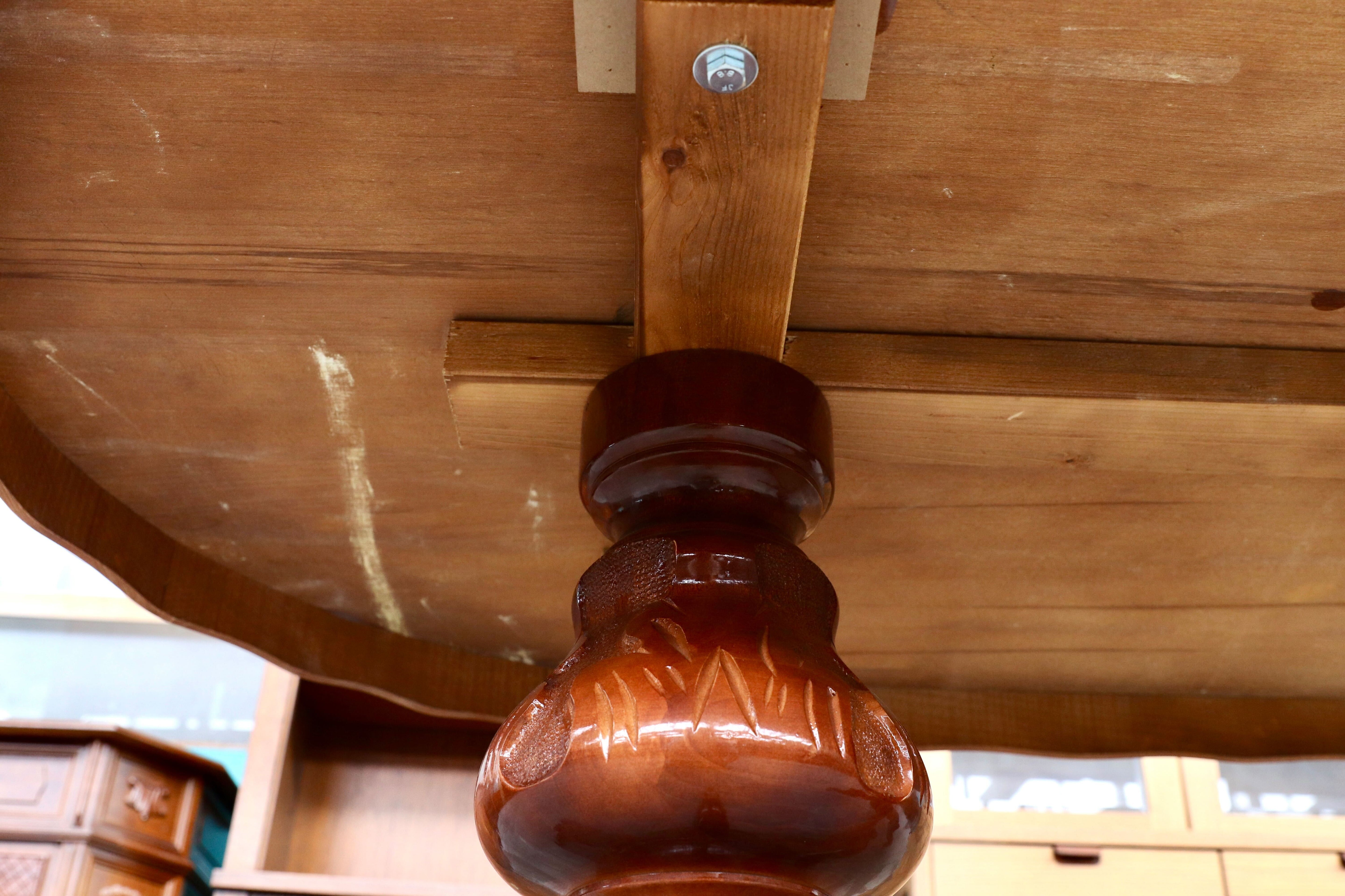 GMIK181○イタリア製 ディノス クラシック ダイニングテーブル 食卓テーブル 象嵌細工 モデルルーム展示品