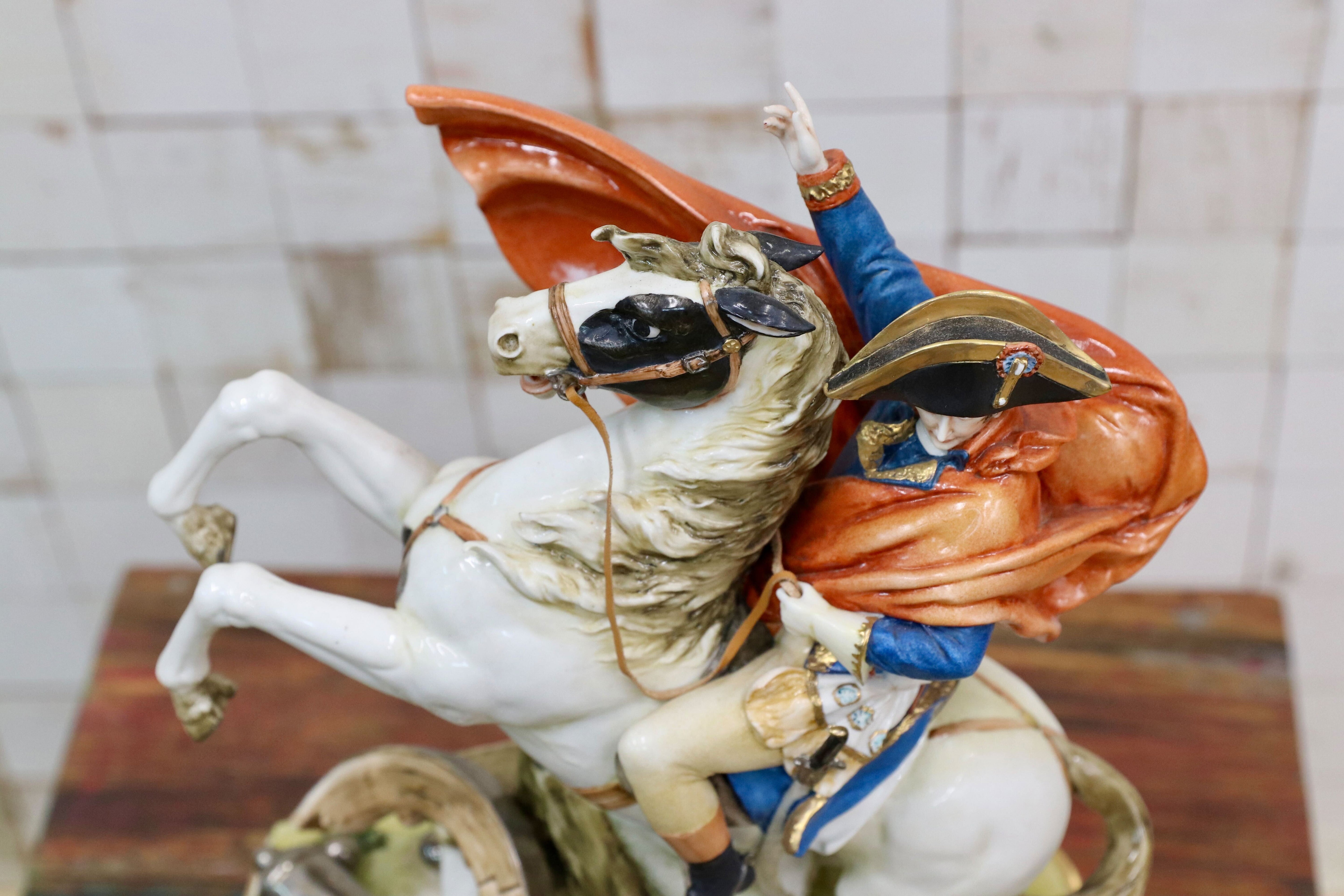 GMIO252○PRINCIPE / プリンシペ ナポレオン 陶器 オブジェ イタリア 輸入品 定価38.5万 展示品 ※発送不可