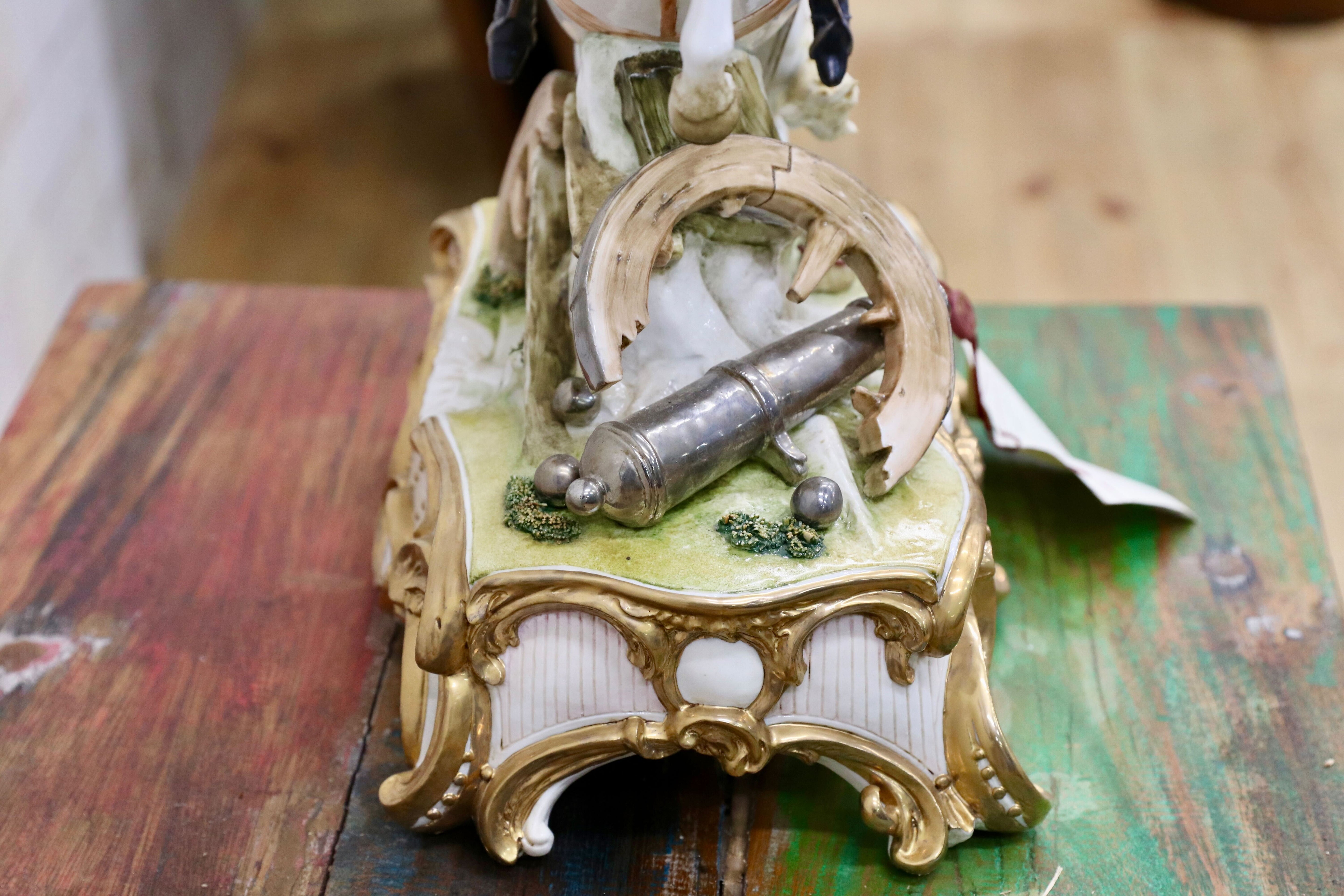 GMIO252○PRINCIPE / プリンシペ ナポレオン 陶器 オブジェ イタリア 輸入品 定価38.5万 展示品 ※発送不可