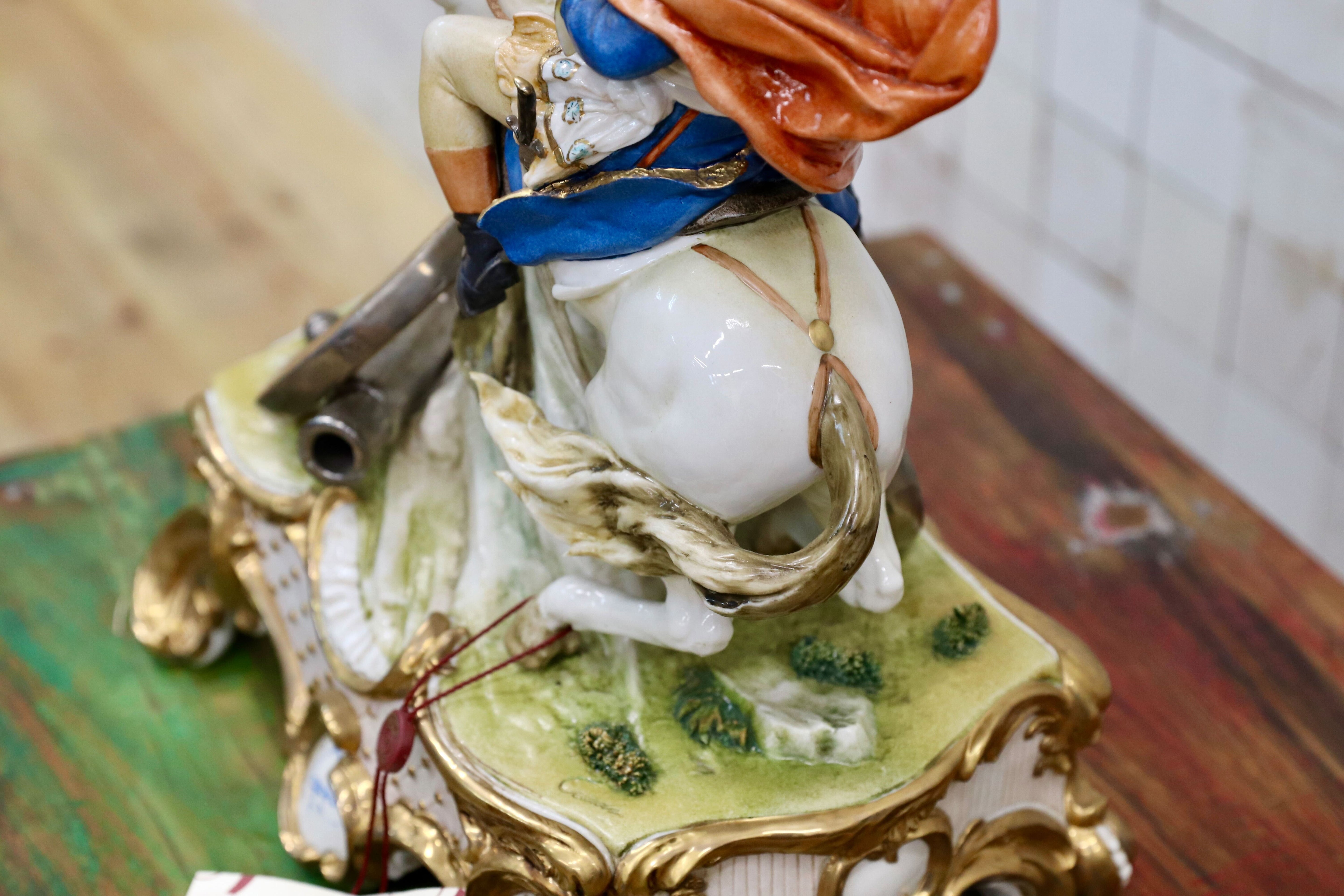 GMIO252○PRINCIPE / プリンシペ ナポレオン 陶器 オブジェ イタリア 輸入品 定価38.5万 展示品 ※発送不可