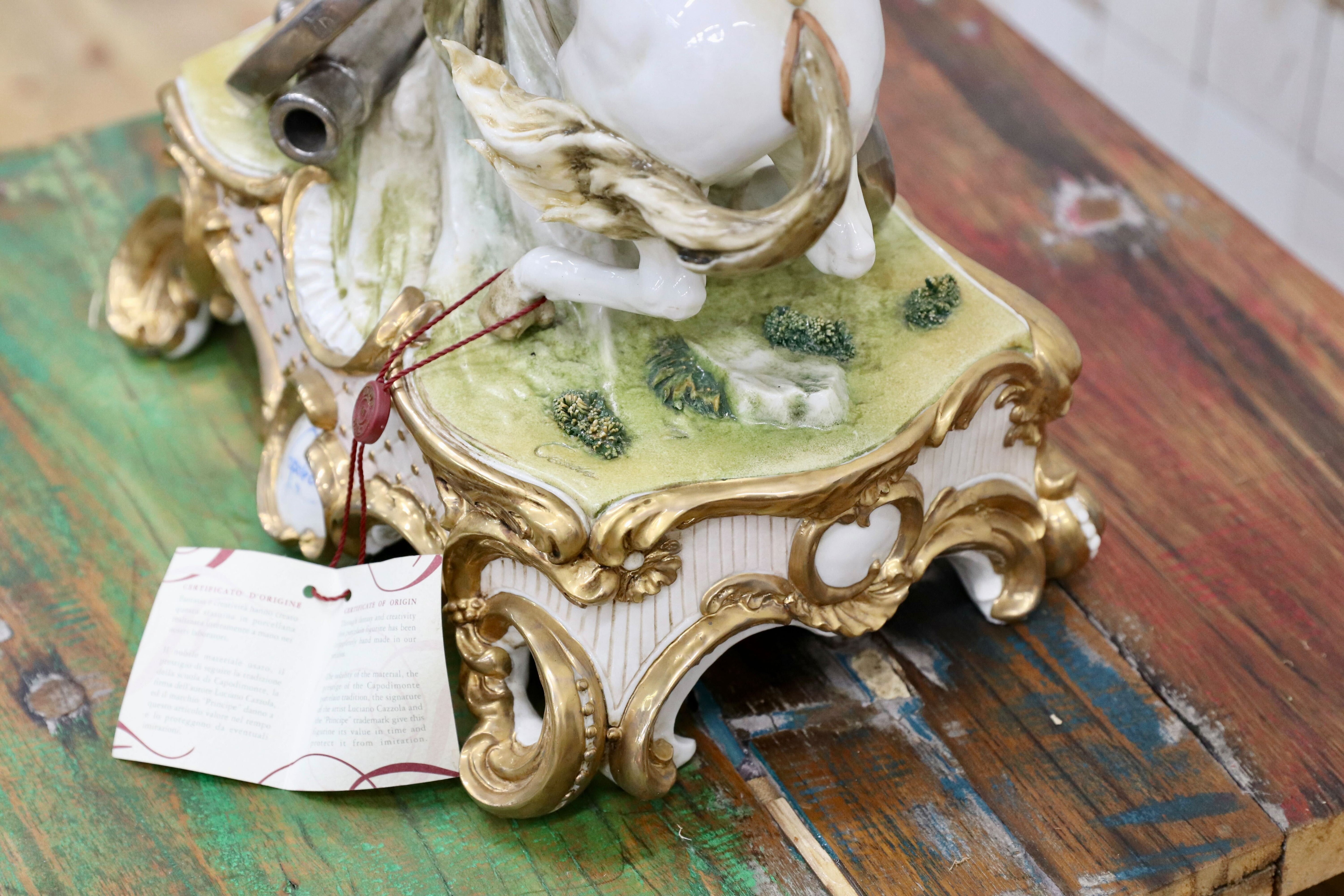 GMIO252○PRINCIPE / プリンシペ ナポレオン 陶器 オブジェ イタリア 輸入品 定価38.5万 展示品 ※発送不可