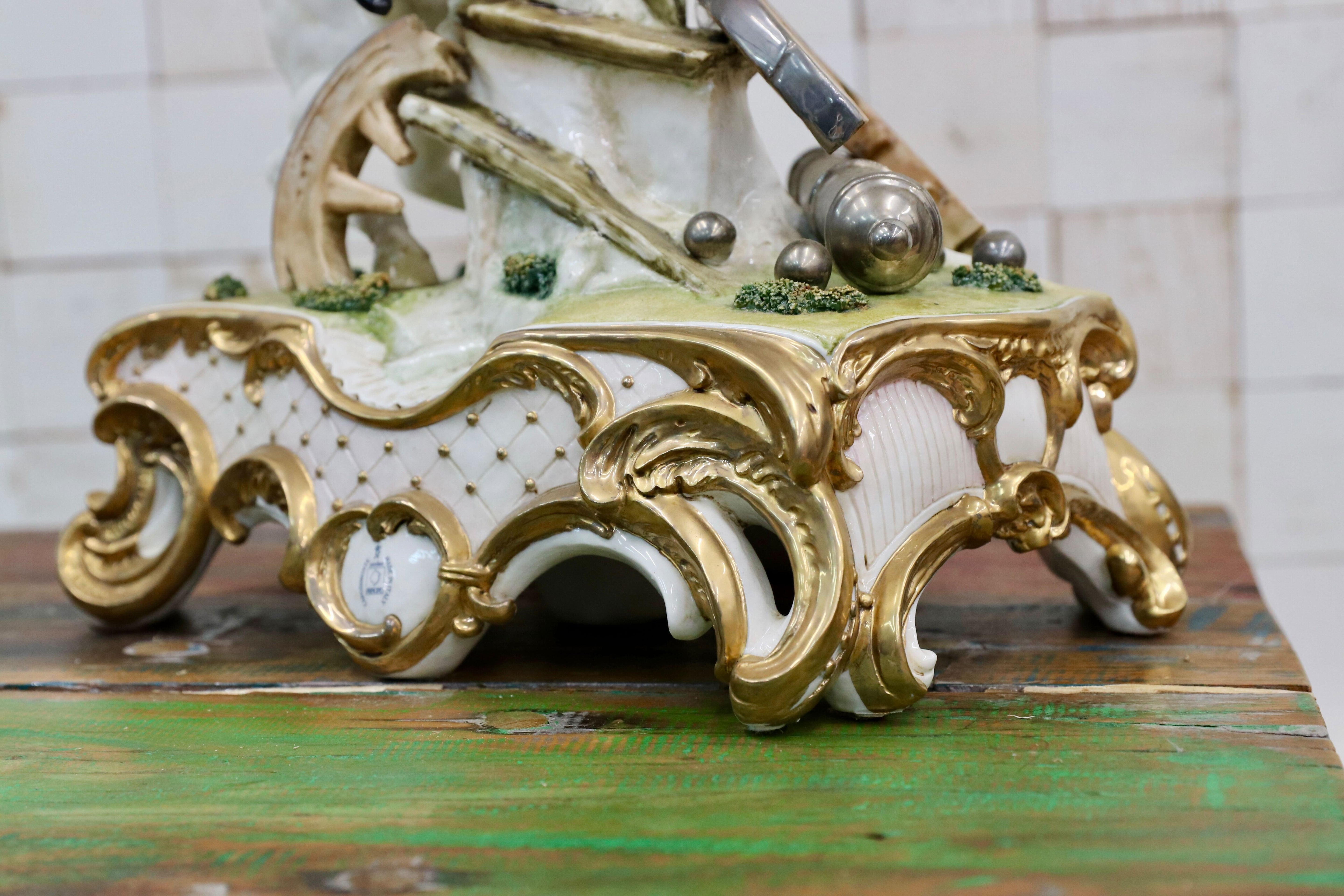 GMIO252○PRINCIPE / プリンシペ ナポレオン 陶器 オブジェ イタリア 輸入品 定価38.5万 展示品 ※発送不可