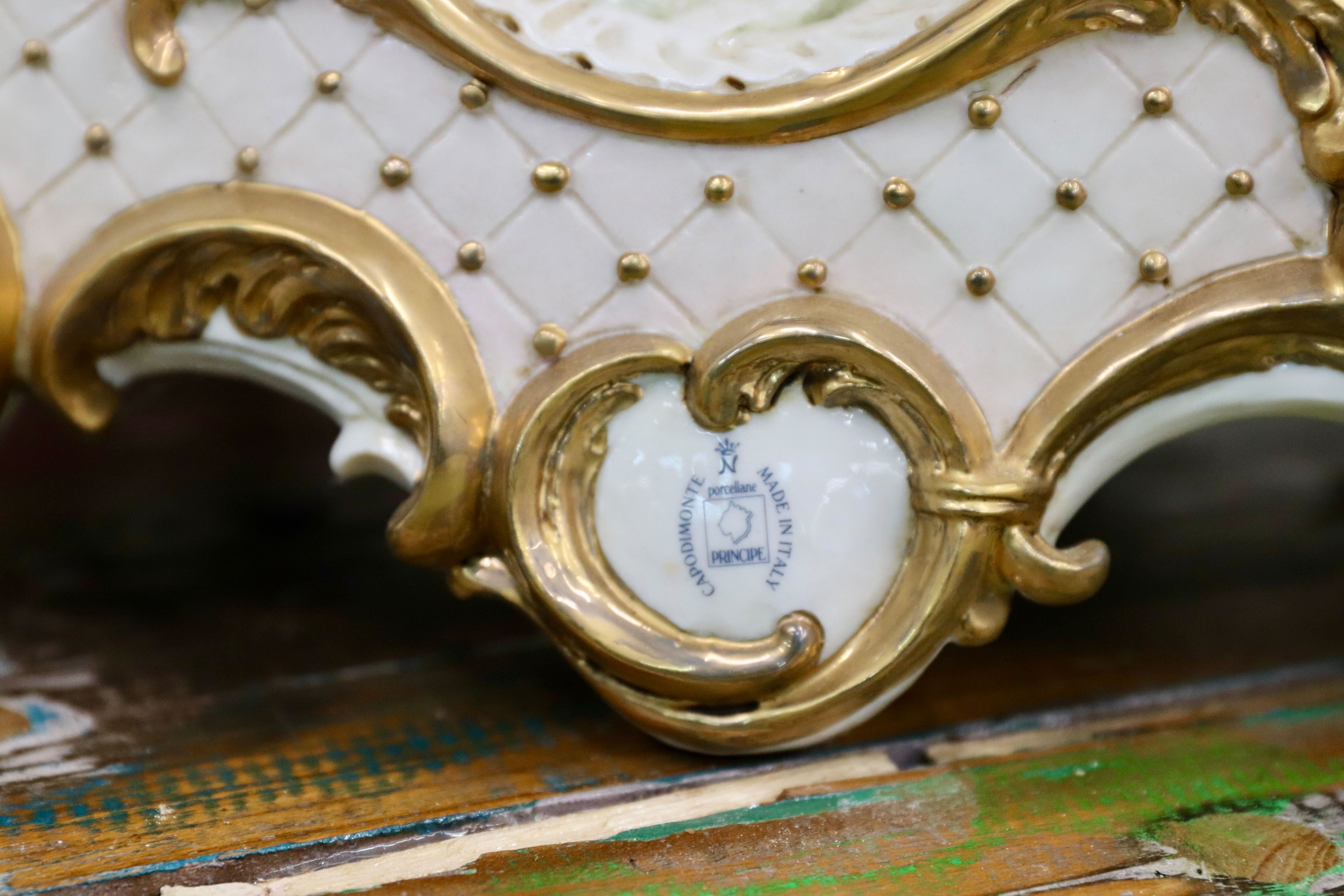 GMIO252○PRINCIPE / プリンシペ ナポレオン 陶器 オブジェ イタリア 輸入品 定価38.5万 展示品 ※発送不可