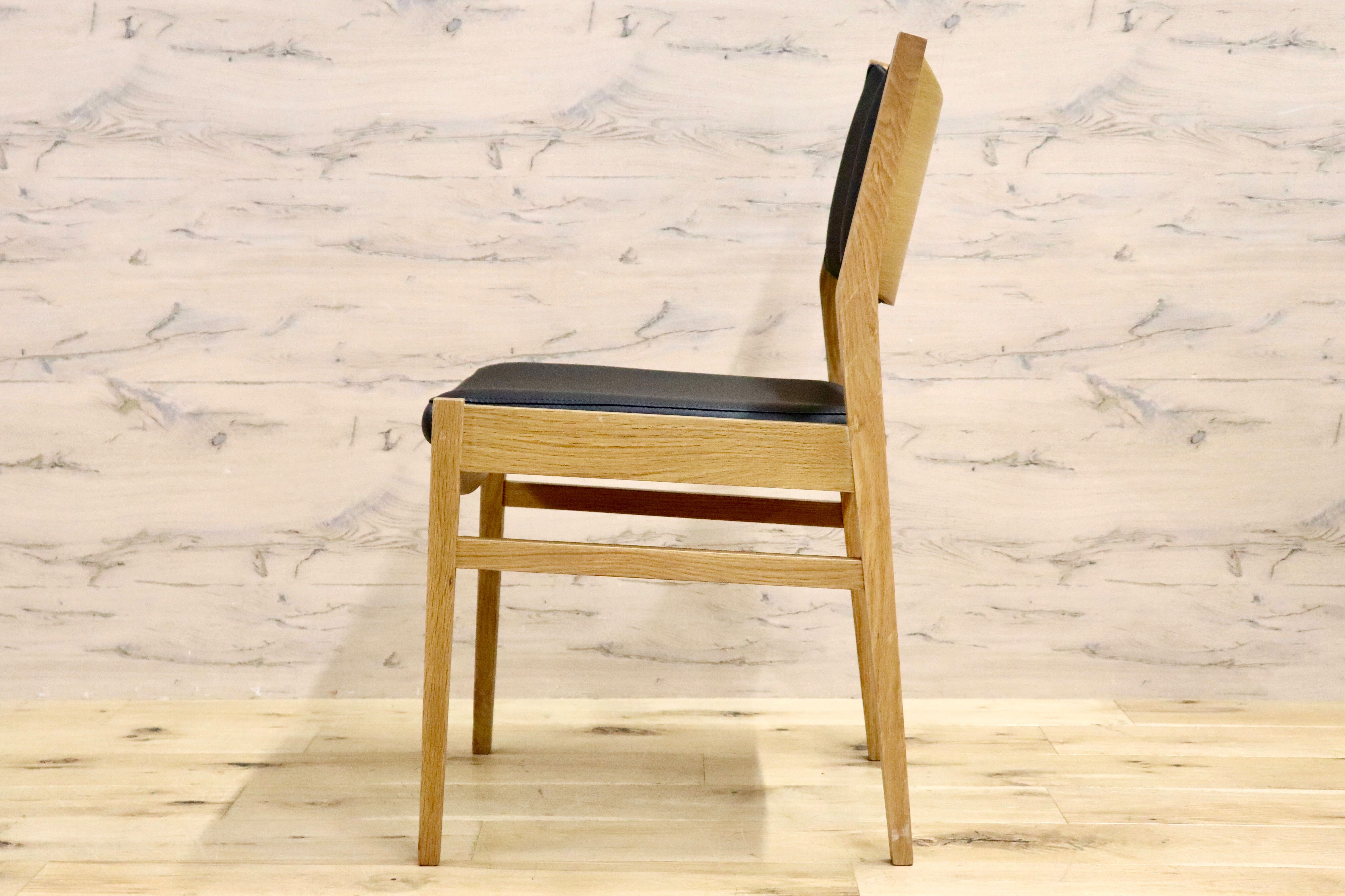 GMHS266○ダイニングチェア アームレスチェア リビング 北欧スタイル 椅子 合皮 ヴィンテージ シンプル モダン ミッドセンチュリー 黒