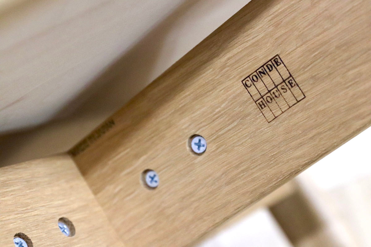 GMJS283○CONDE HOUSE / カンディハウス ルントオム ダイニングチェア 椅子 スチウレ・エング オーク材 本革 国産家具 定価約9万
