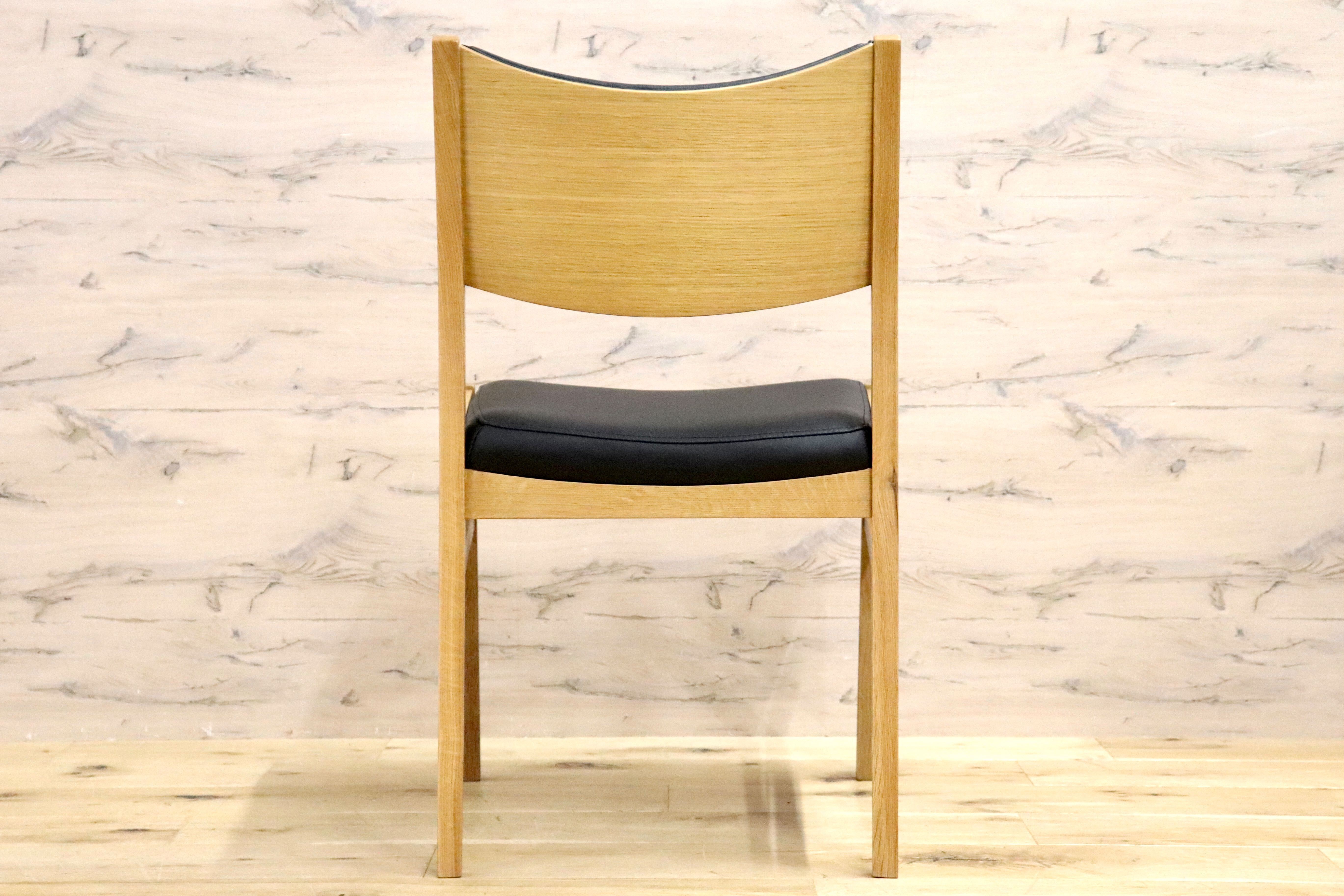 GMHS266○ダイニングチェア アームレスチェア リビング 北欧スタイル 椅子 合皮 ヴィンテージ シンプル モダン ミッドセンチュリー 黒