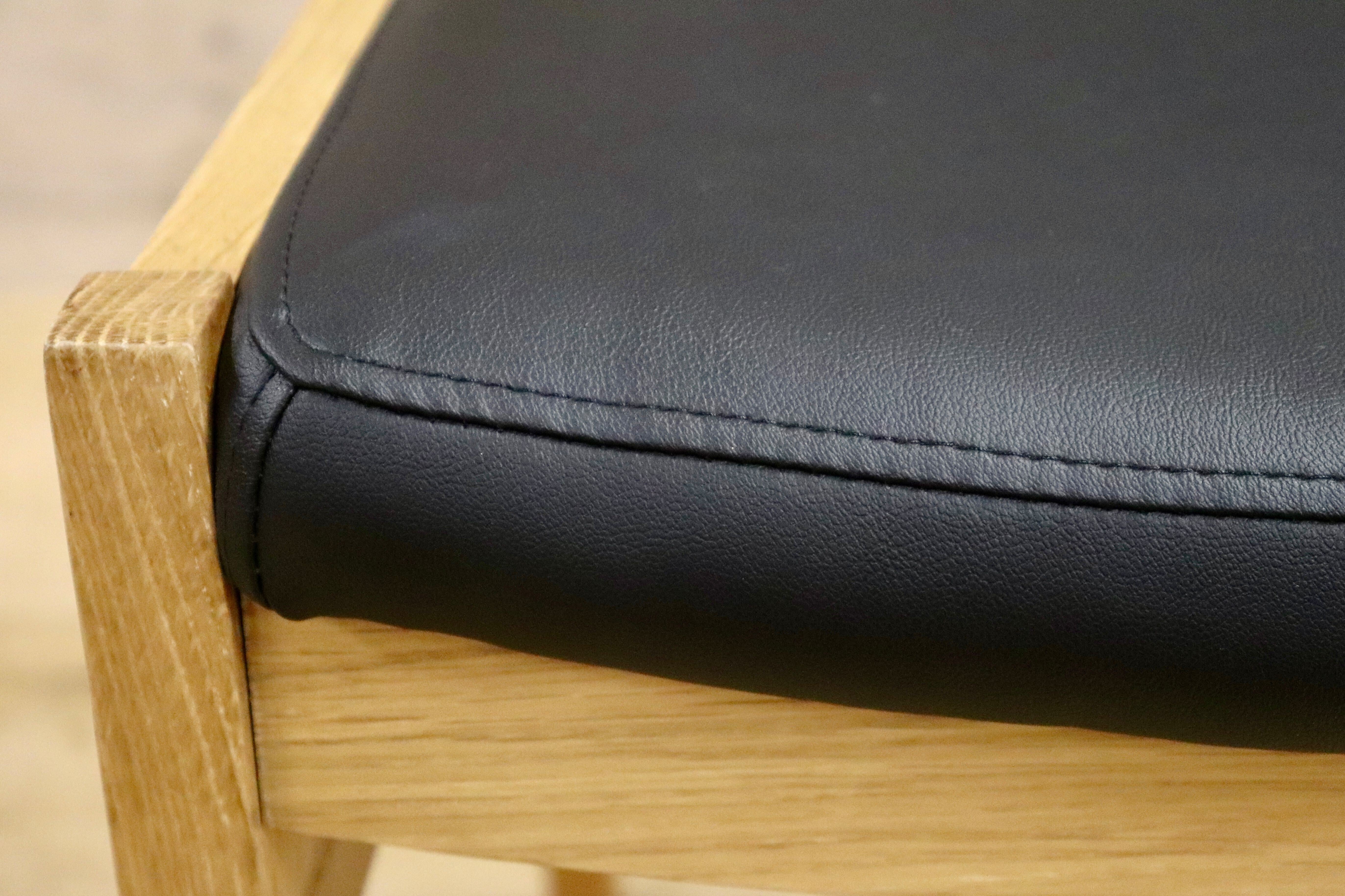 GMHS266○ダイニングチェア アームレスチェア リビング 北欧スタイル 椅子 合皮 ヴィンテージ シンプル モダン ミッドセンチュリー 黒