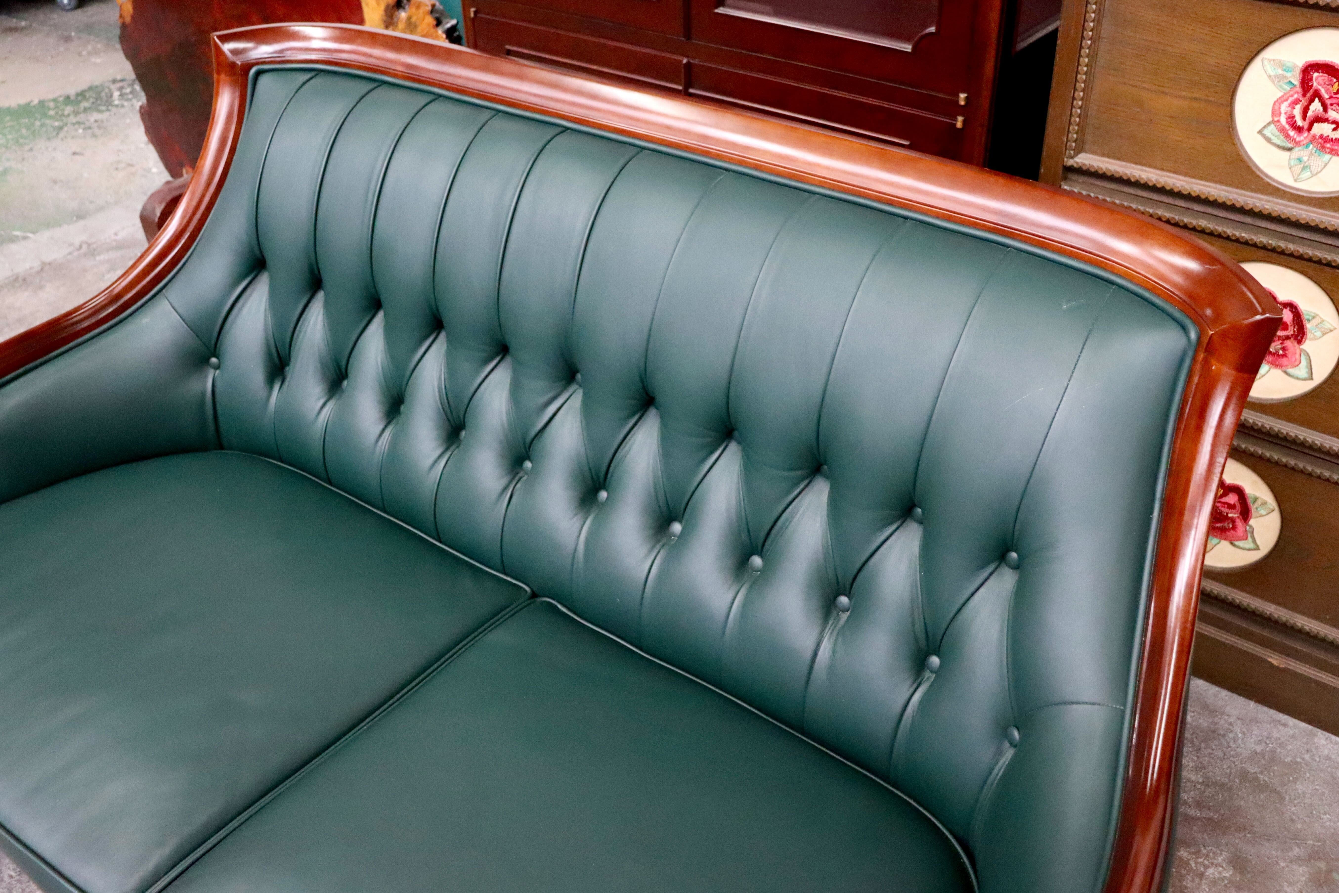 GMIS442○maruni / マルニ ブリティッシュコレクション メリル ２人掛けソファ ラブソファ ダークグリーン 定価約60.7万