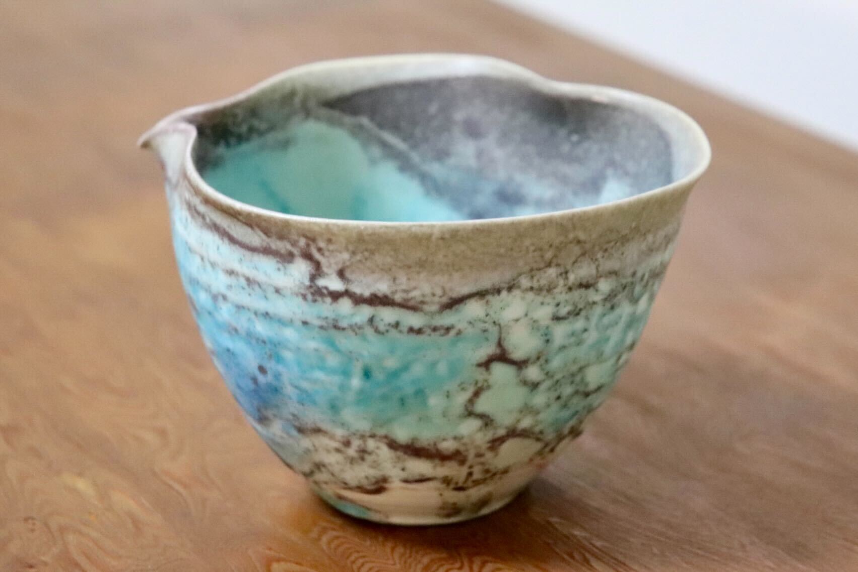 GMIO455A○千代市陶房 清水万佐年 丹波焼 片口 伝統工芸 丹波篠山 未使用