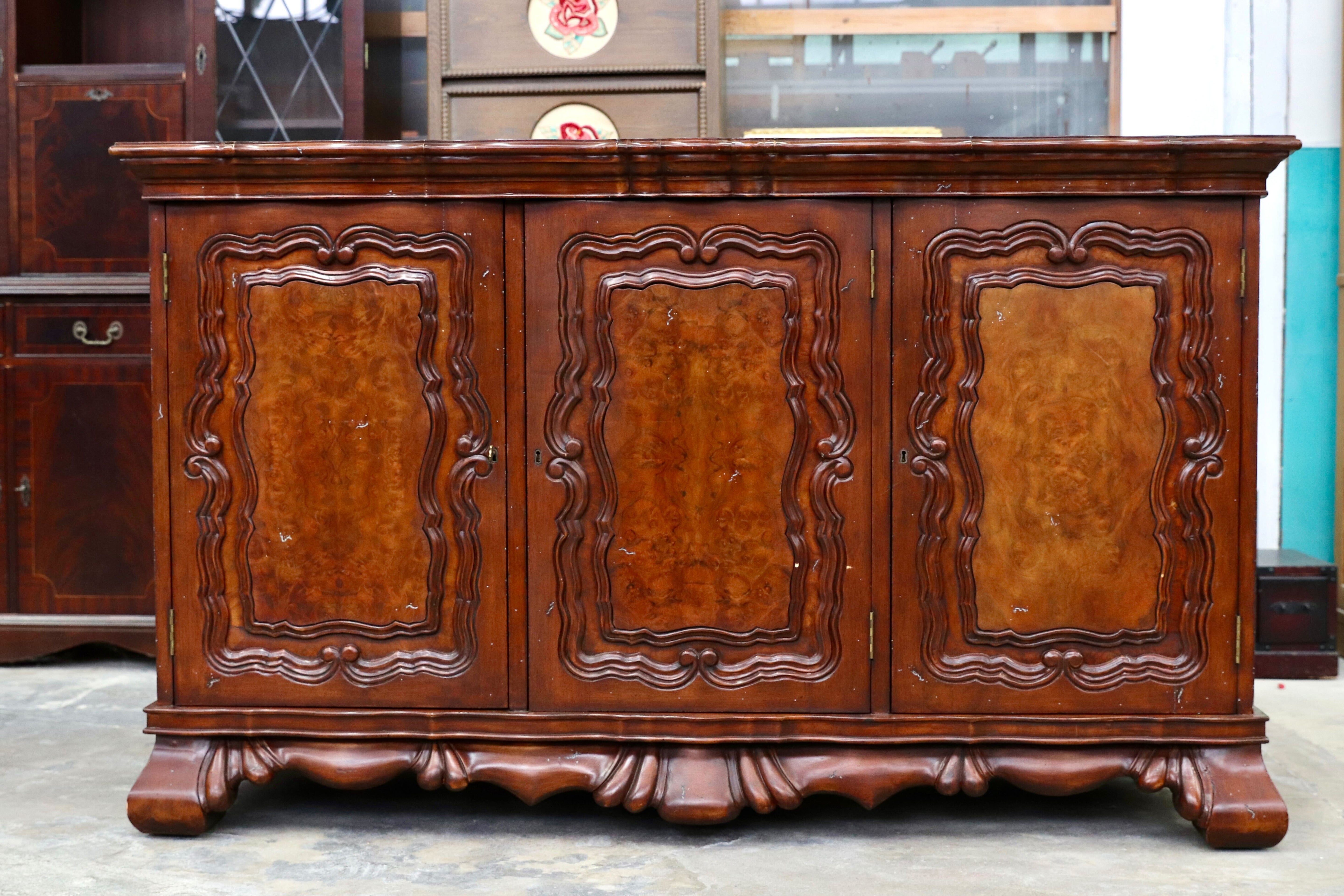 GMIK578○MAITLAND-SMITH / メートランズスミス 英国 アンティーク 稀少 サイドボード クラシック リビングボード 店舗什器 約160万