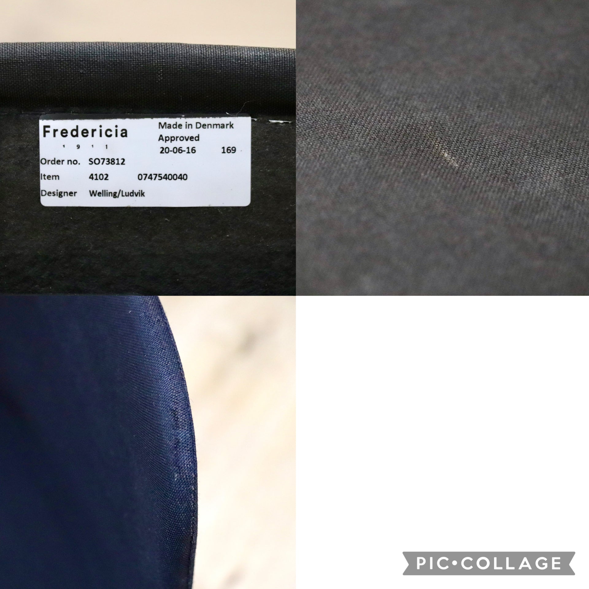 GMJS116B○FREDERICIA / フレデリシア スタッキングチェア ダイニングチェア アームレスチェア デンマーク ファブリック モダン 2脚セット