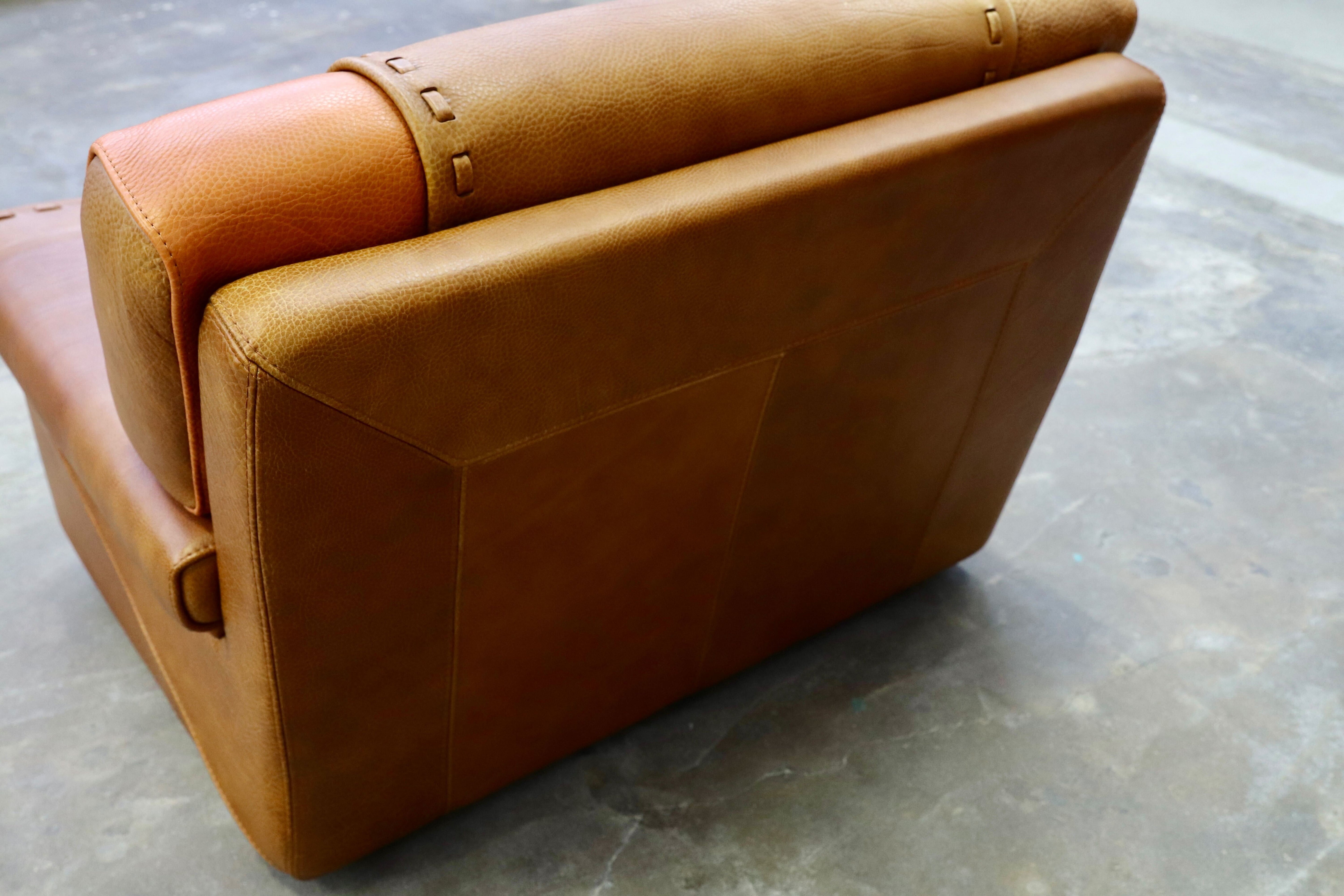 GMIK148○formenti / フォルメンティ イタリア製 最高級 ラグジュアリー シングルソファ 厚手本革 ブラウン ユーロカーサ取扱 約70万