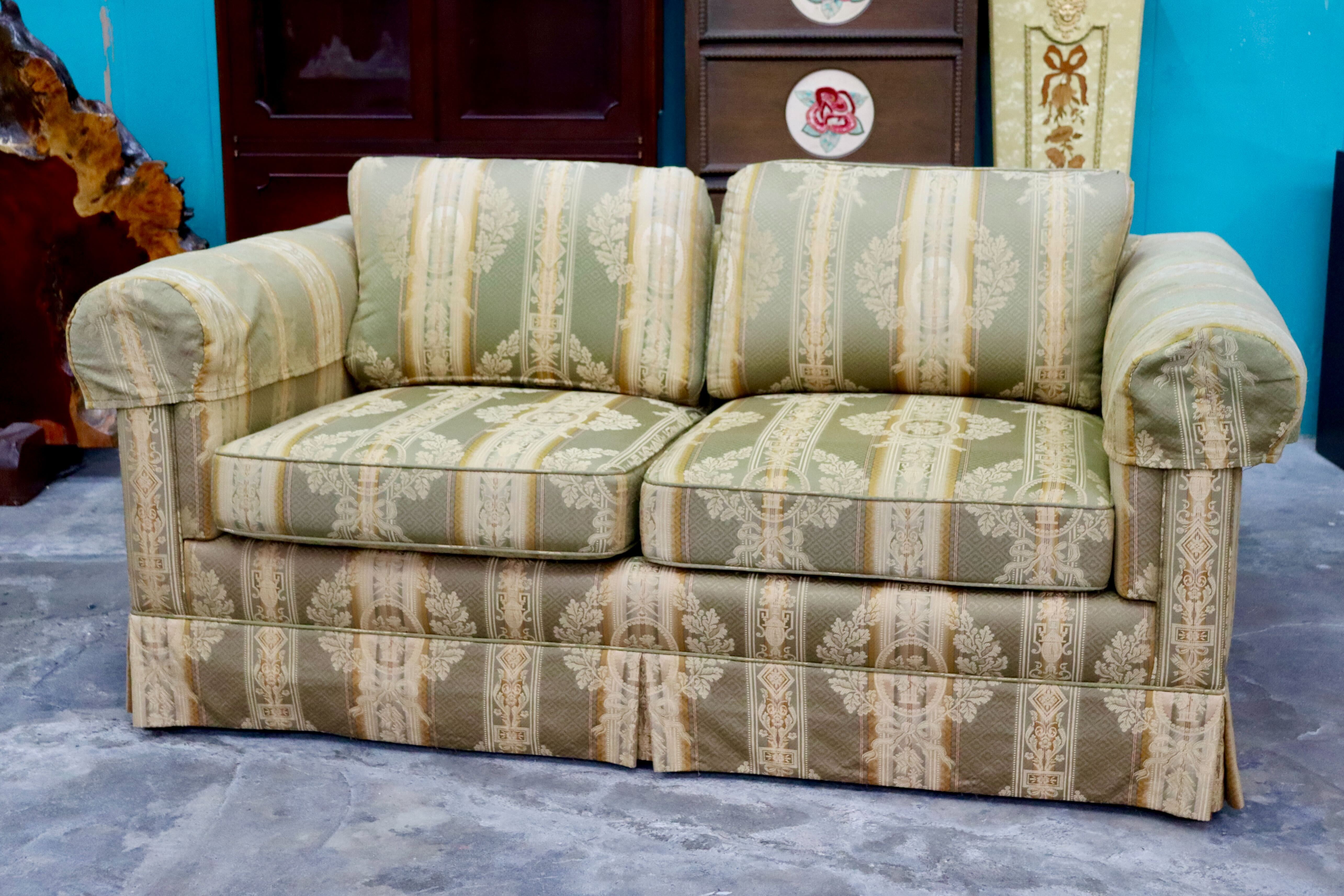 GMIK675A○DREXEL HERITAGE / ドレクセルヘリテイジ 2人掛けソファ ラブソファ 長椅子 ファブリック ヴィンテージ クラシック 高級家具