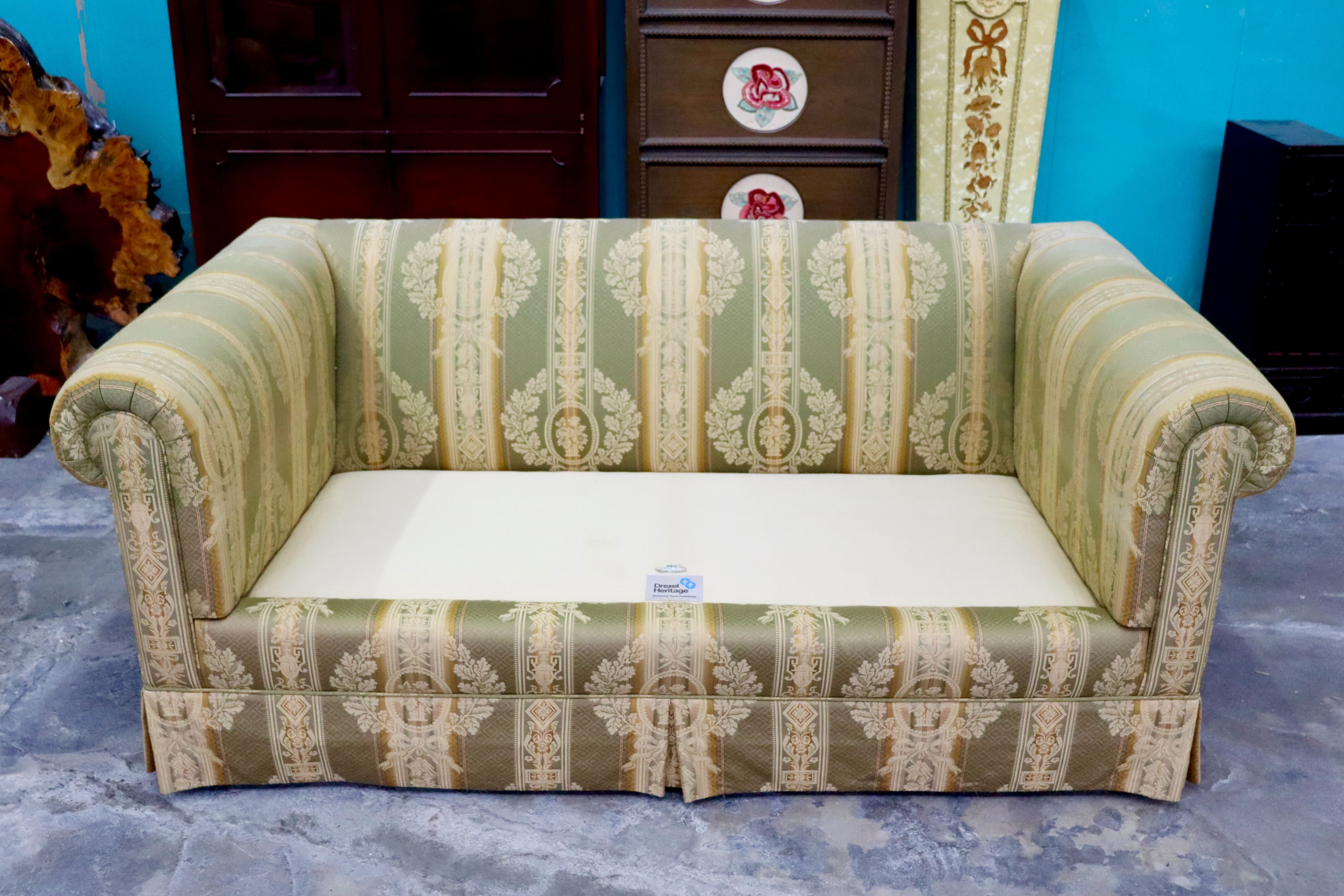 GMIK675A○DREXEL HERITAGE / ドレクセルヘリテイジ 2人掛けソファ ラブソファ 長椅子 ファブリック ヴィンテージ クラシック 高級家具