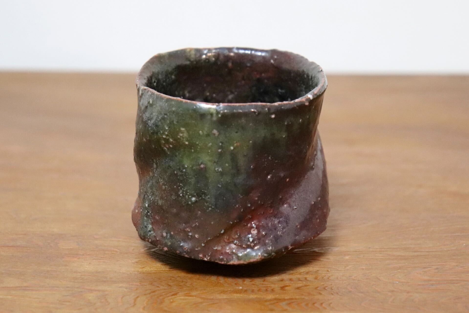 GMIO435A○千代市陶房 清水万佐年 丹波焼 ぐい呑み 酒器 伝統工芸 丹波篠山 未使用