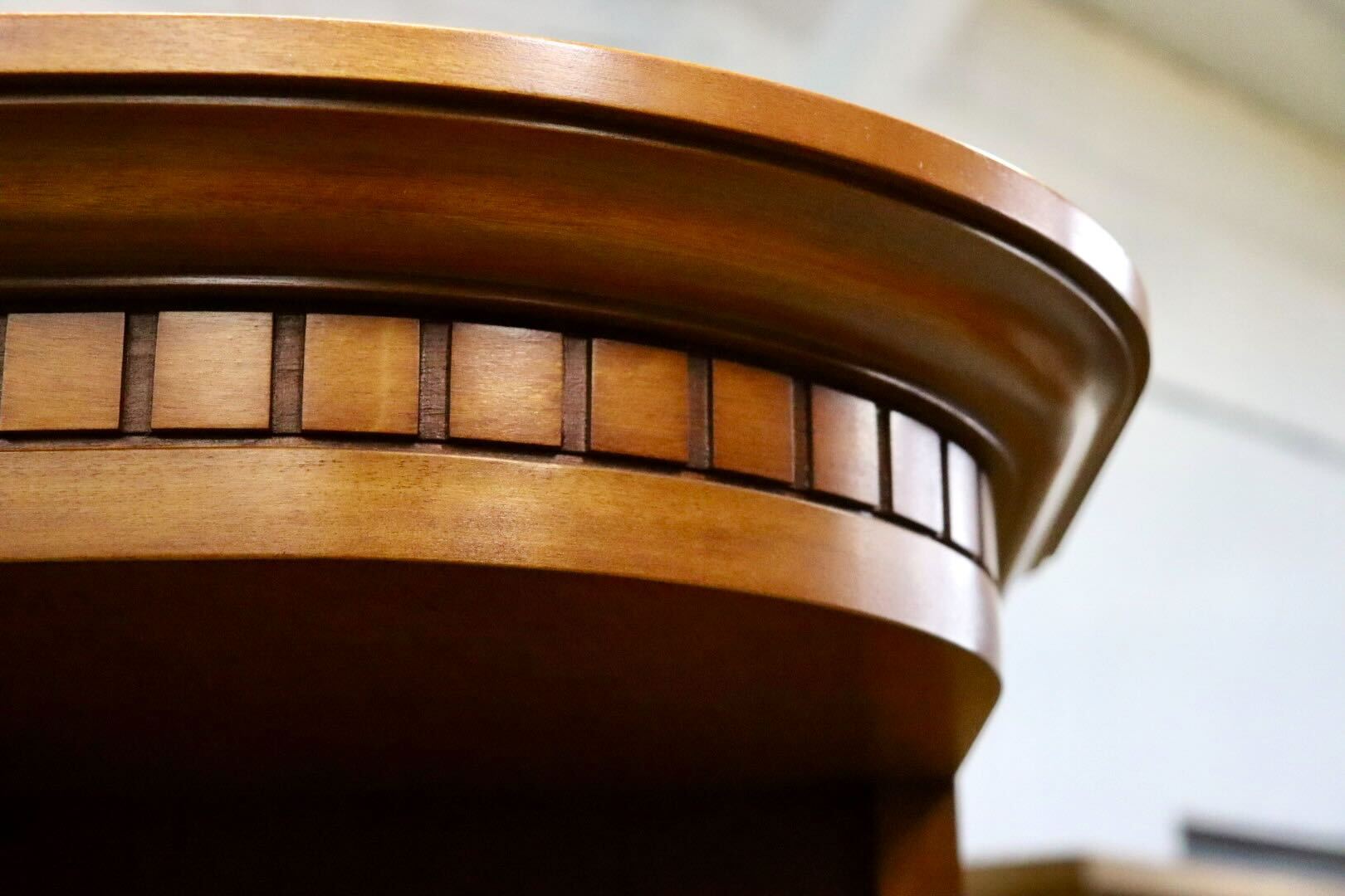 GMIS323○横浜ダニエル / DANIEL コーナーラック 飾り棚 シェルフ リビング収納 アーリーアメリカン 樺桜 無垢 定価約27.4万 美品