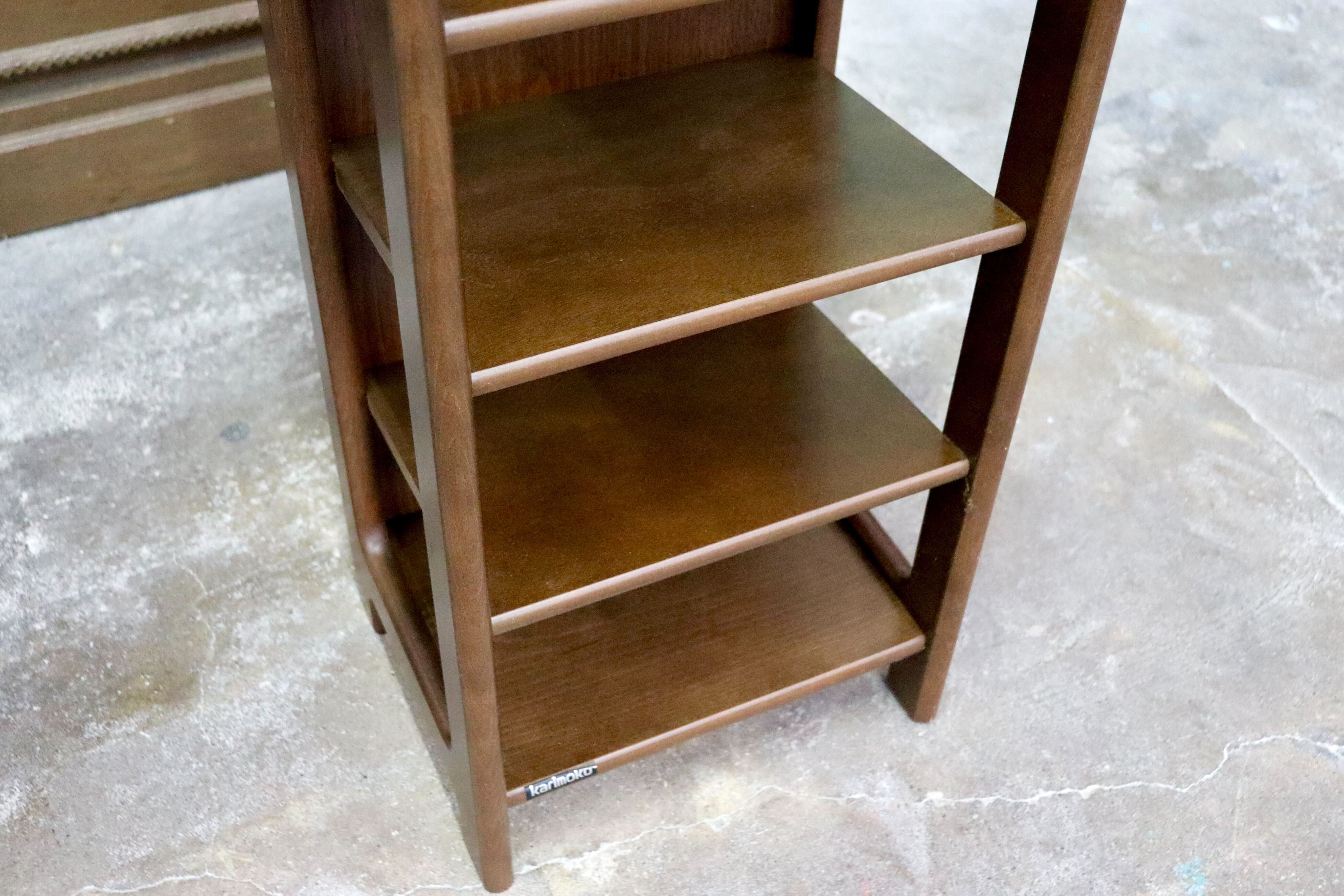 GMIK804○karimoku / カリモク スリッパラック 収納ラック 玄関収納 スリッパ立て 収納棚 レトロ ヴィンテージ 国産家具