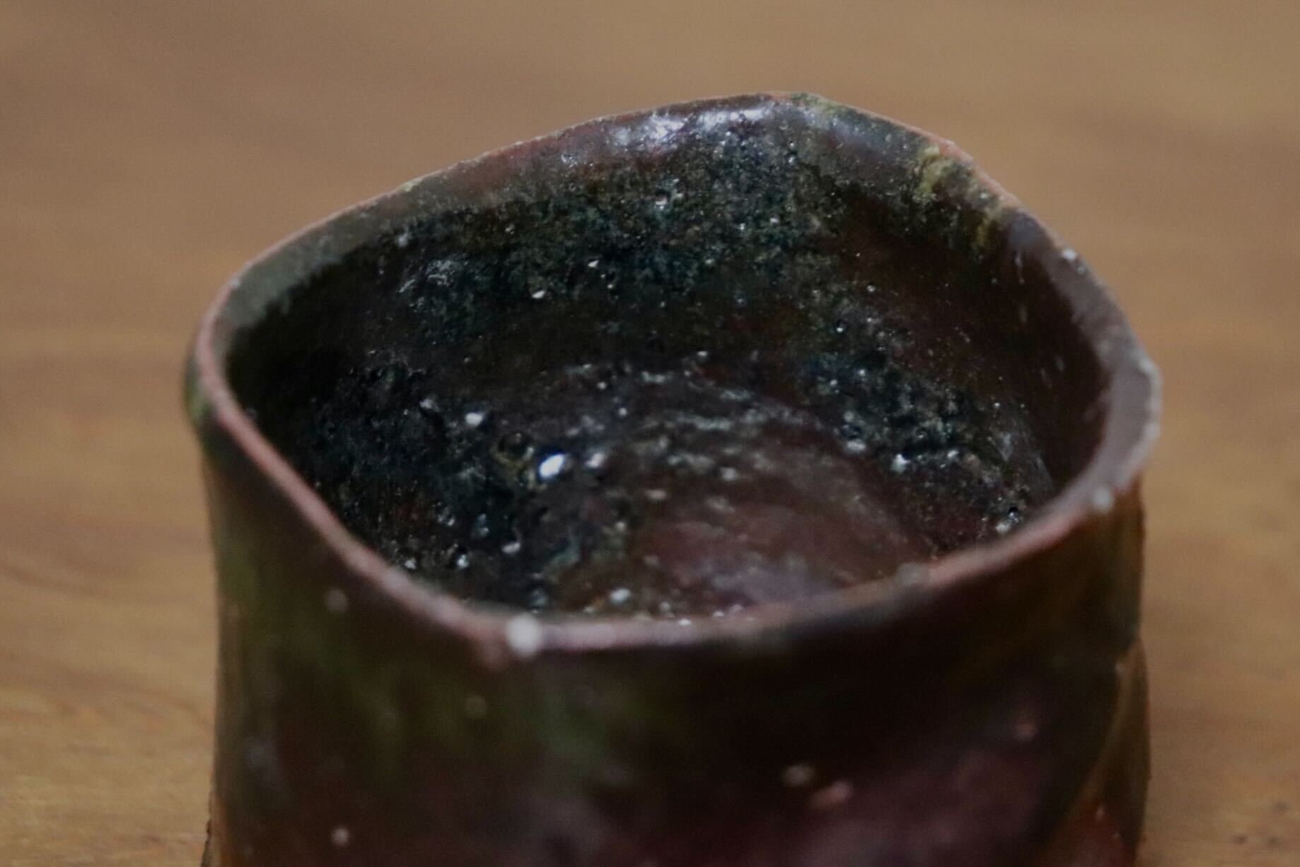 GMIO435A○千代市陶房 清水万佐年 丹波焼 ぐい呑み 酒器 伝統工芸 丹波篠山 未使用