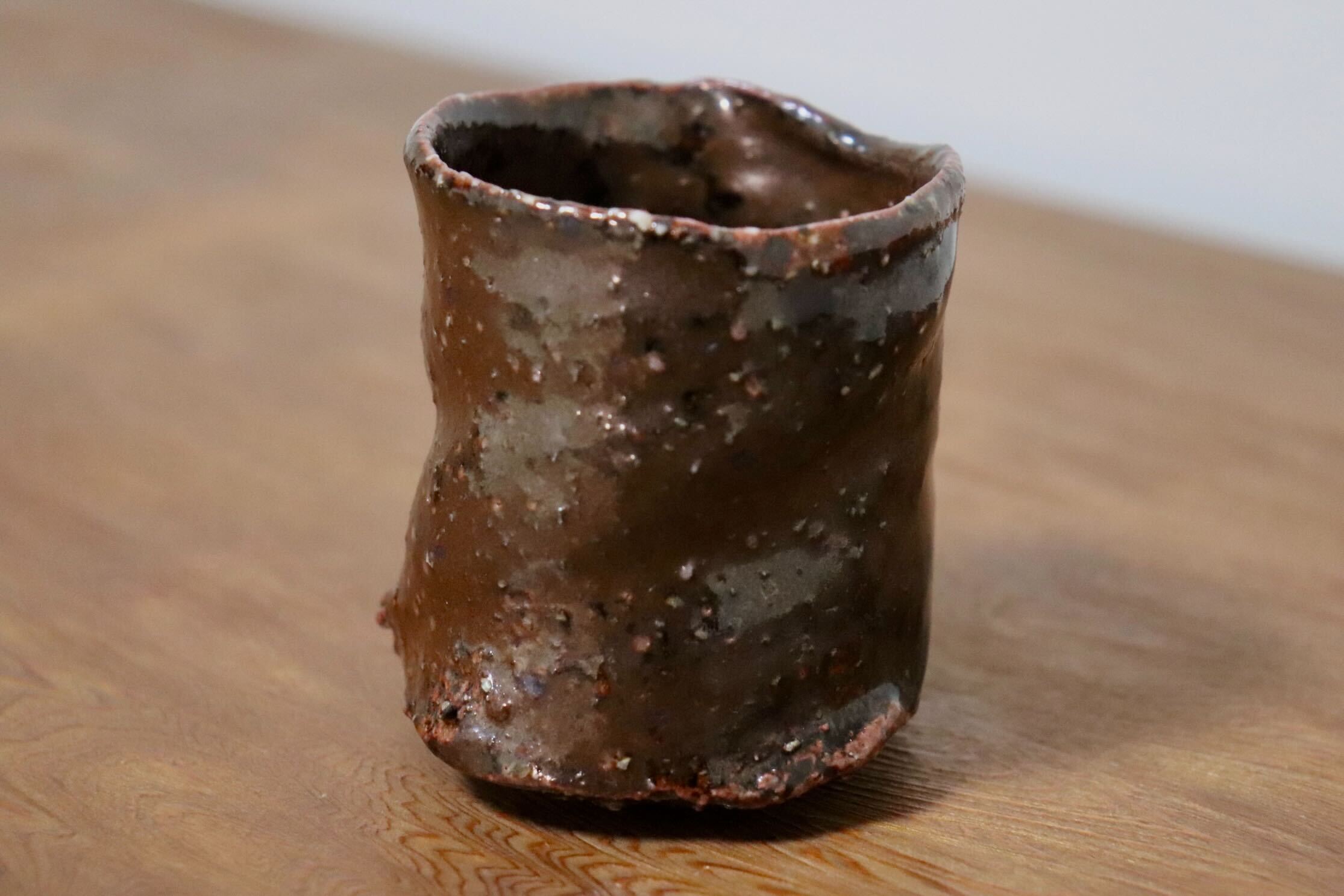 GMIO435B○千代市陶房 清水万佐年 丹波焼 ぐい呑み 酒器 伝統工芸 丹波篠山 未使用