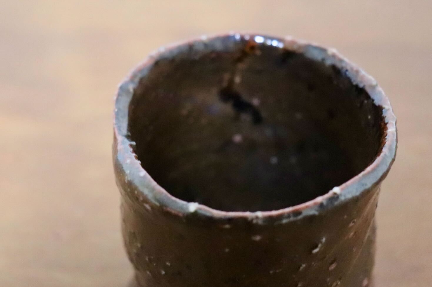 GMIO435B○千代市陶房 清水万佐年 丹波焼 ぐい呑み 酒器 伝統工芸 丹波篠山 未使用