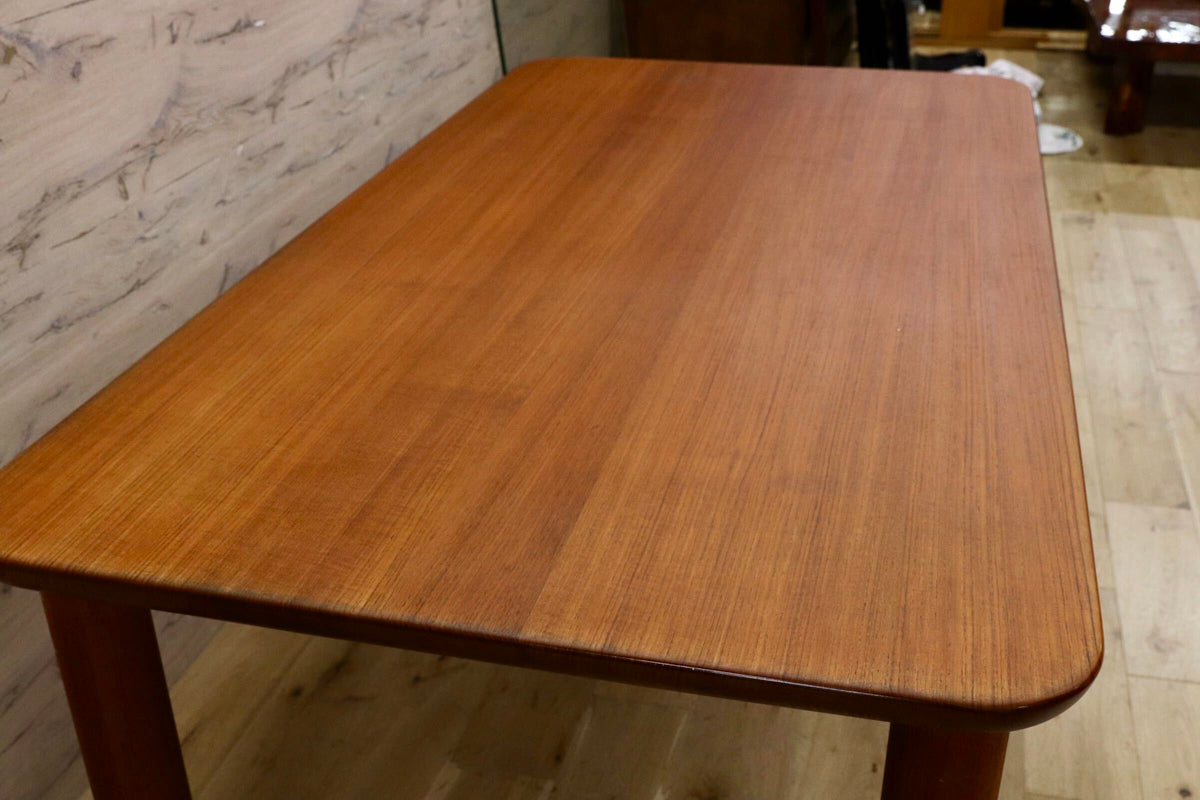 GMJS282Z○HITA CRAFT / 日田工芸 チーク無垢材 ダイニングテーブル 食卓テーブル 北欧スタイル ジャパンヴィンテージ オイル仕上 稀少