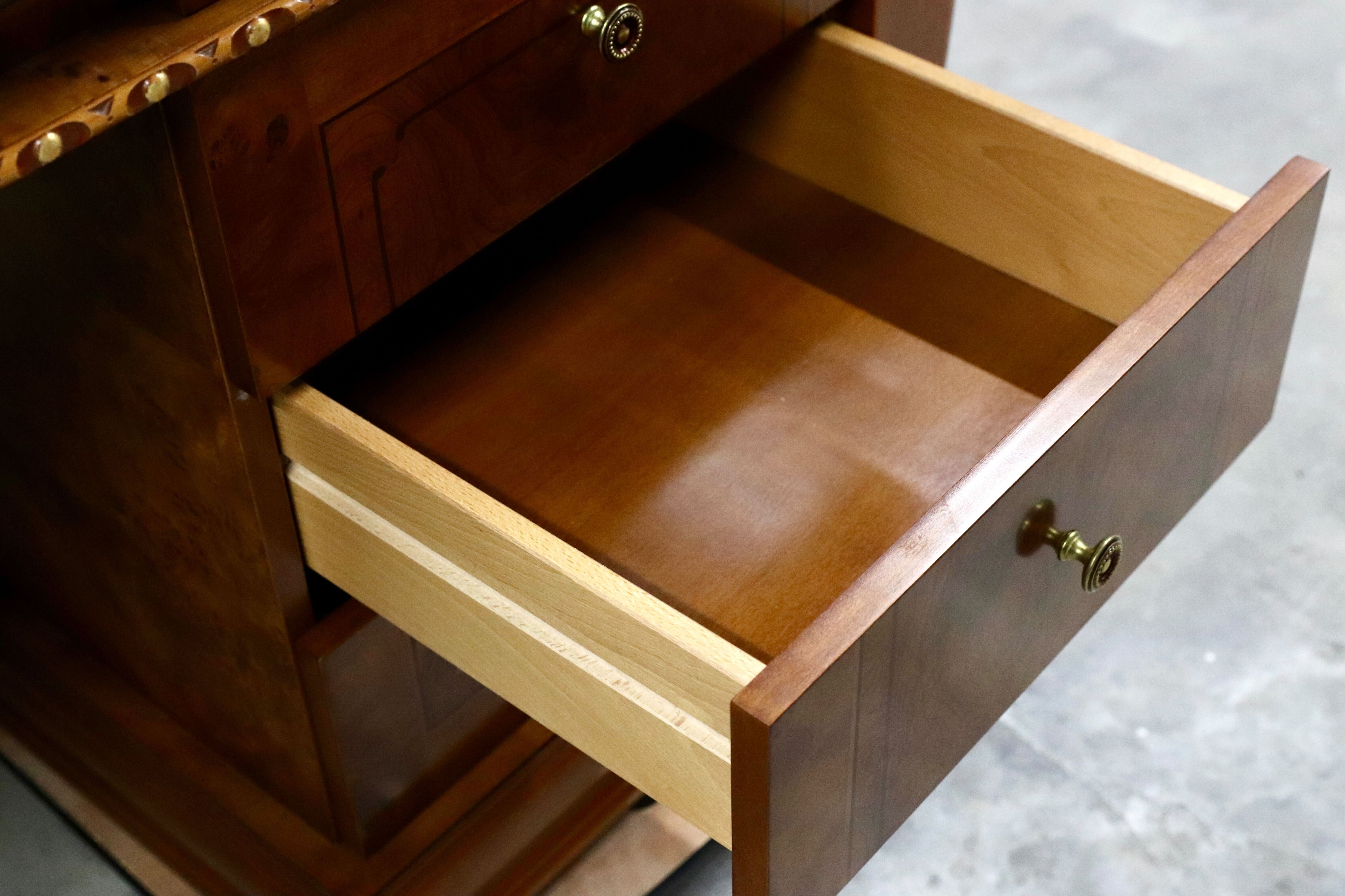 GMIK577○イタリア製 プレジデントデスク 両袖机 デスク 社長机 役員机 書斎机 クラシック ロココ調 バロック様式 最高級 店舗什器