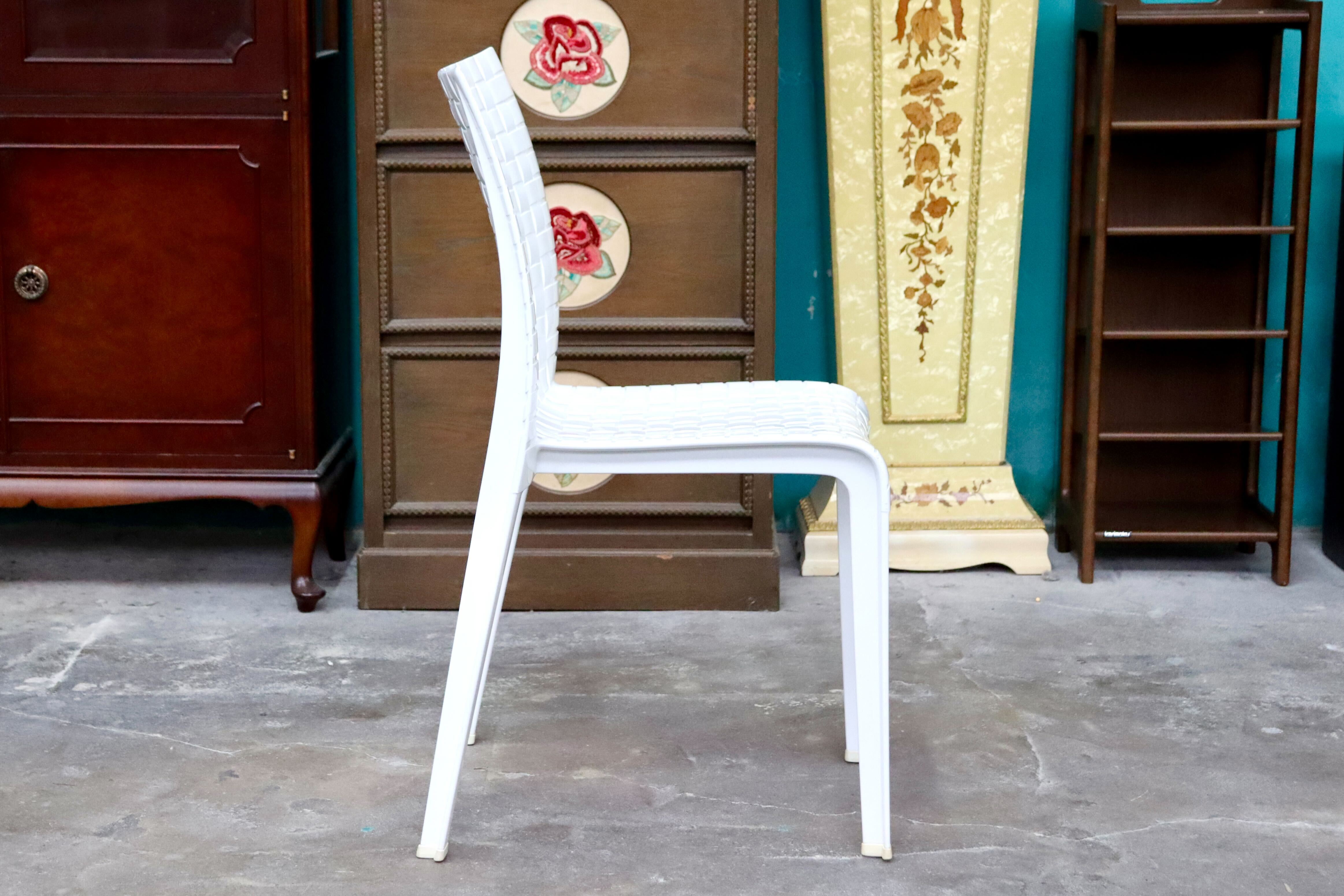 GMIK805○Kartell / カルテル AmiAmi アミアミ ダイニングチェア アームレスチェア ミィーティングチェア 椅子 ホワイト 廃盤品