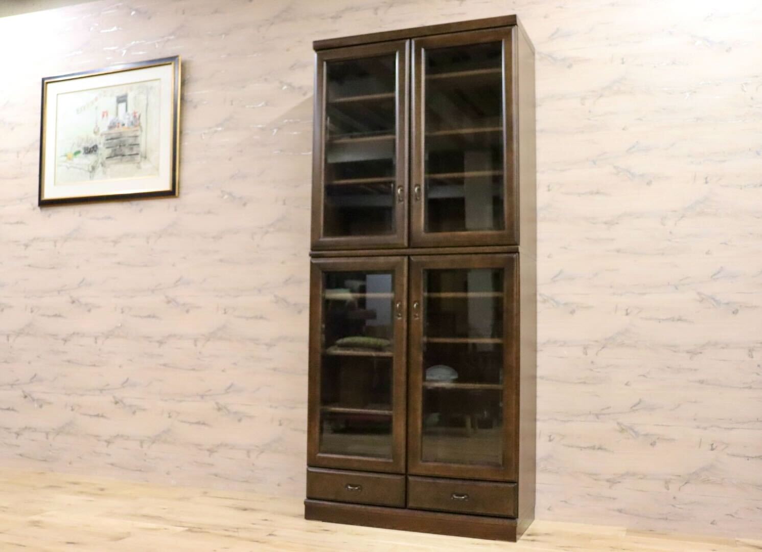 GMIH301○karimoku / カリモク 本棚 書棚 ブックシェルフ キャビネット 飾り棚 収納家具 国産家具