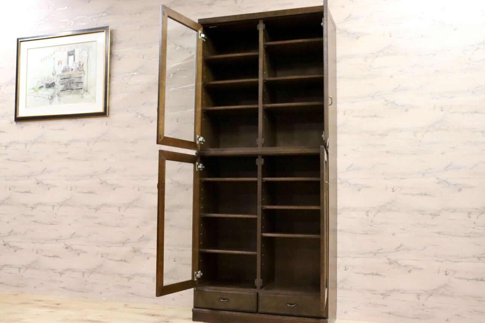 GMIH301○karimoku / カリモク 本棚 書棚 ブックシェルフ キャビネット 飾り棚 収納家具 国産家具