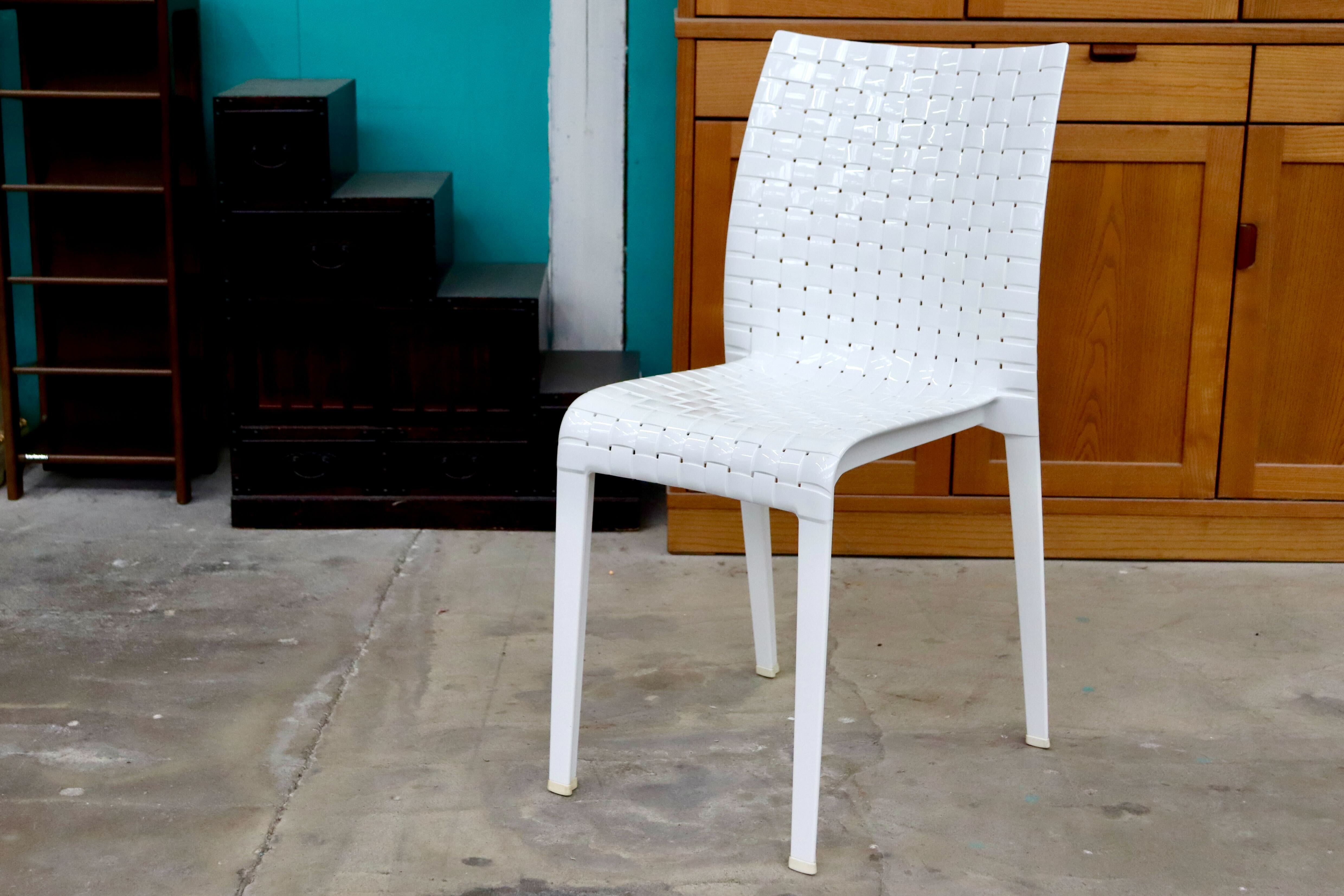 GMIK805○Kartell / カルテル AmiAmi アミアミ ダイニングチェア アームレスチェア ミィーティングチェア 椅子 ホワイト 廃盤品