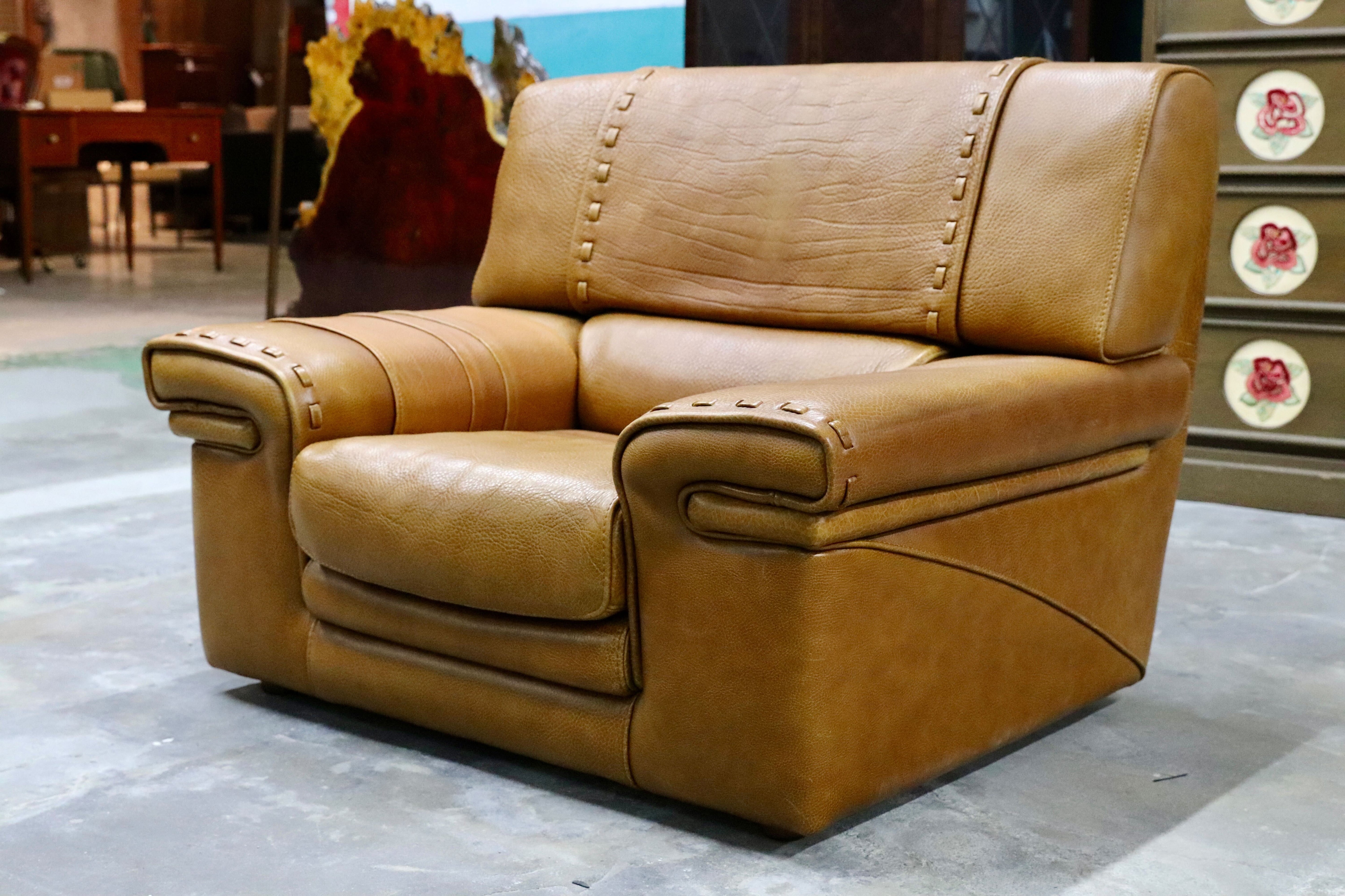 GMIK576C○formenti / フォルメンティ イタリア製 最高級 ラグジュアリー シングルソファ 厚手本革 ブラウン ユーロカーサ取扱 約70万