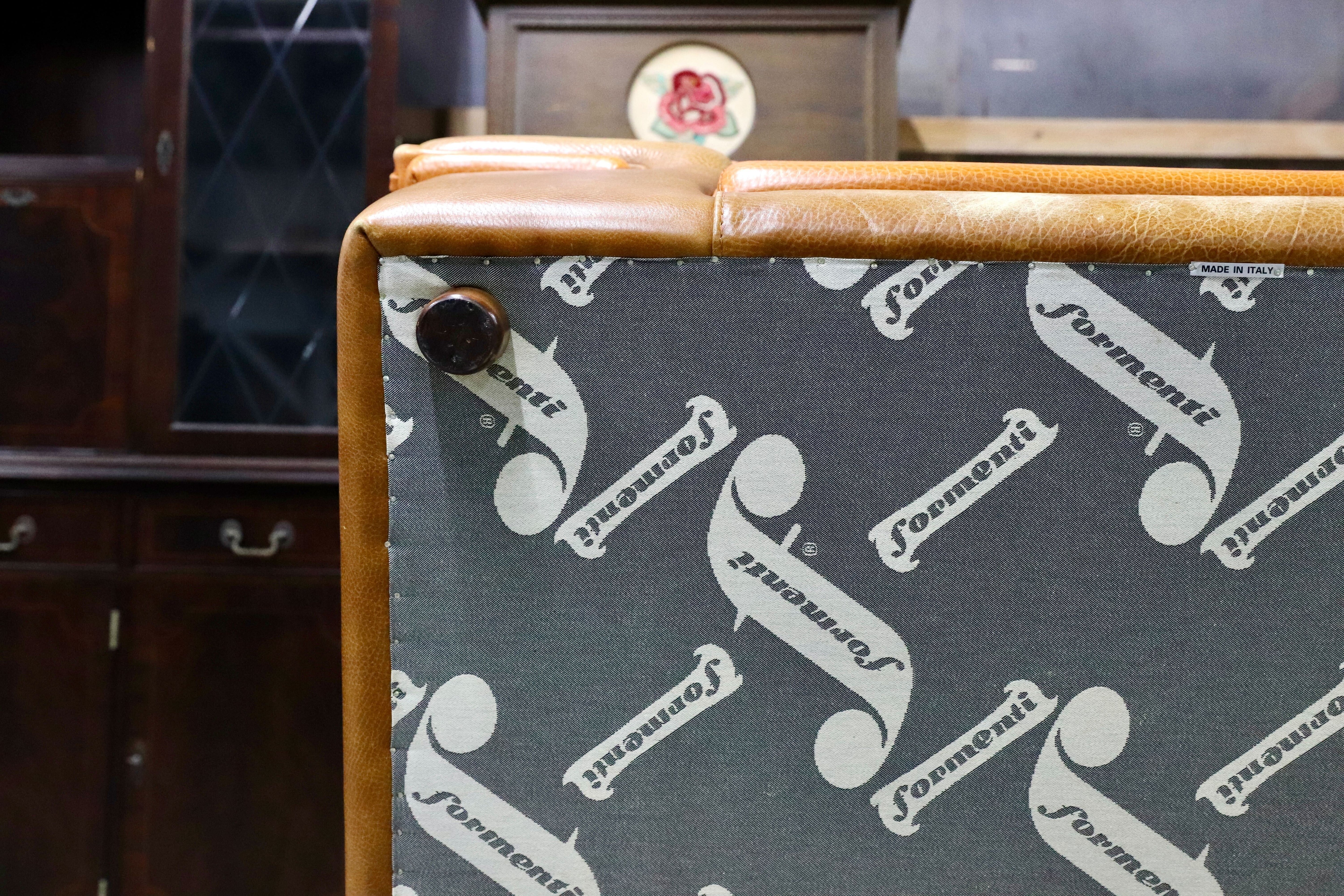 GMIK576D○formenti / フォルメンティ イタリア製 最高級 ラグジュアリー シングルソファ 厚手本革 ブラウン ユーロカーサ取扱 約70万