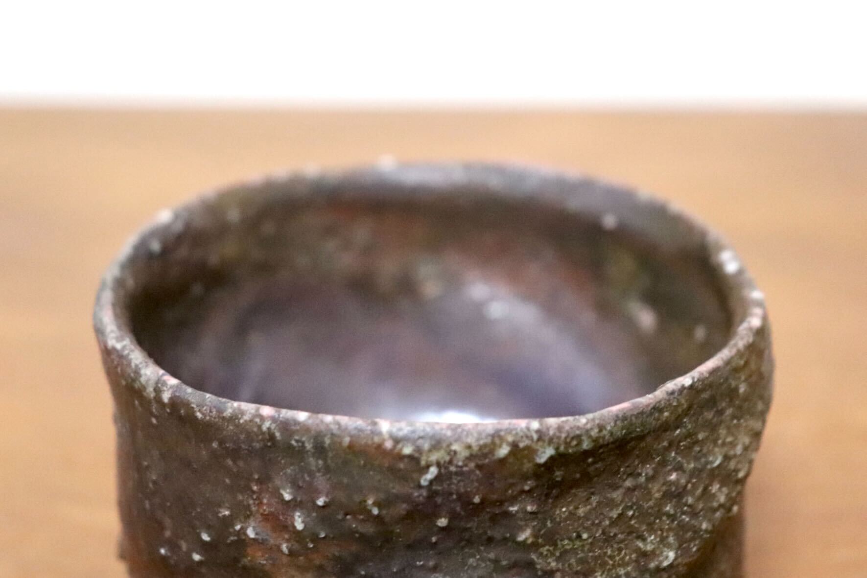 GMIO435F○千代市陶房 清水万佐年 丹波焼 ぐい呑み 酒器 伝統工芸 丹波篠山 未使用