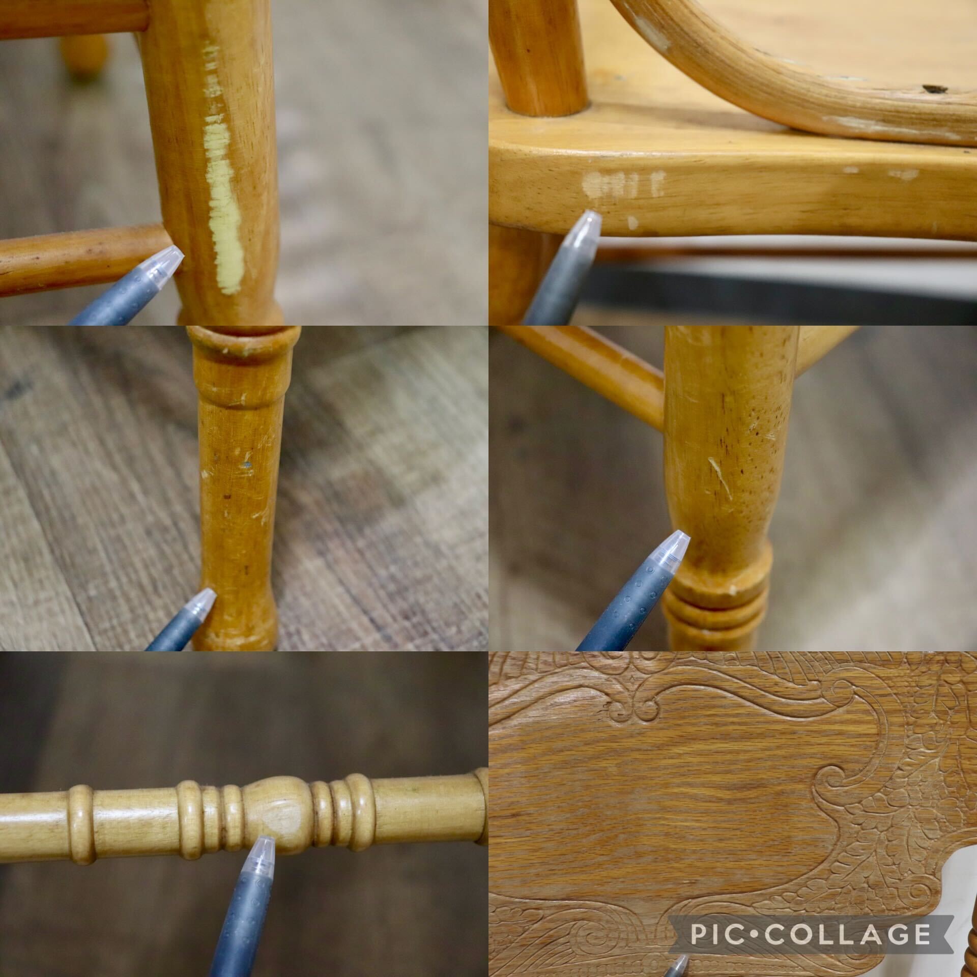 GMHH423F○Shin Lee / シンリー ダイニングチェア 食卓椅子 ハイバック オーク材 彫刻 カントリー アンティーク IDC大塚家具