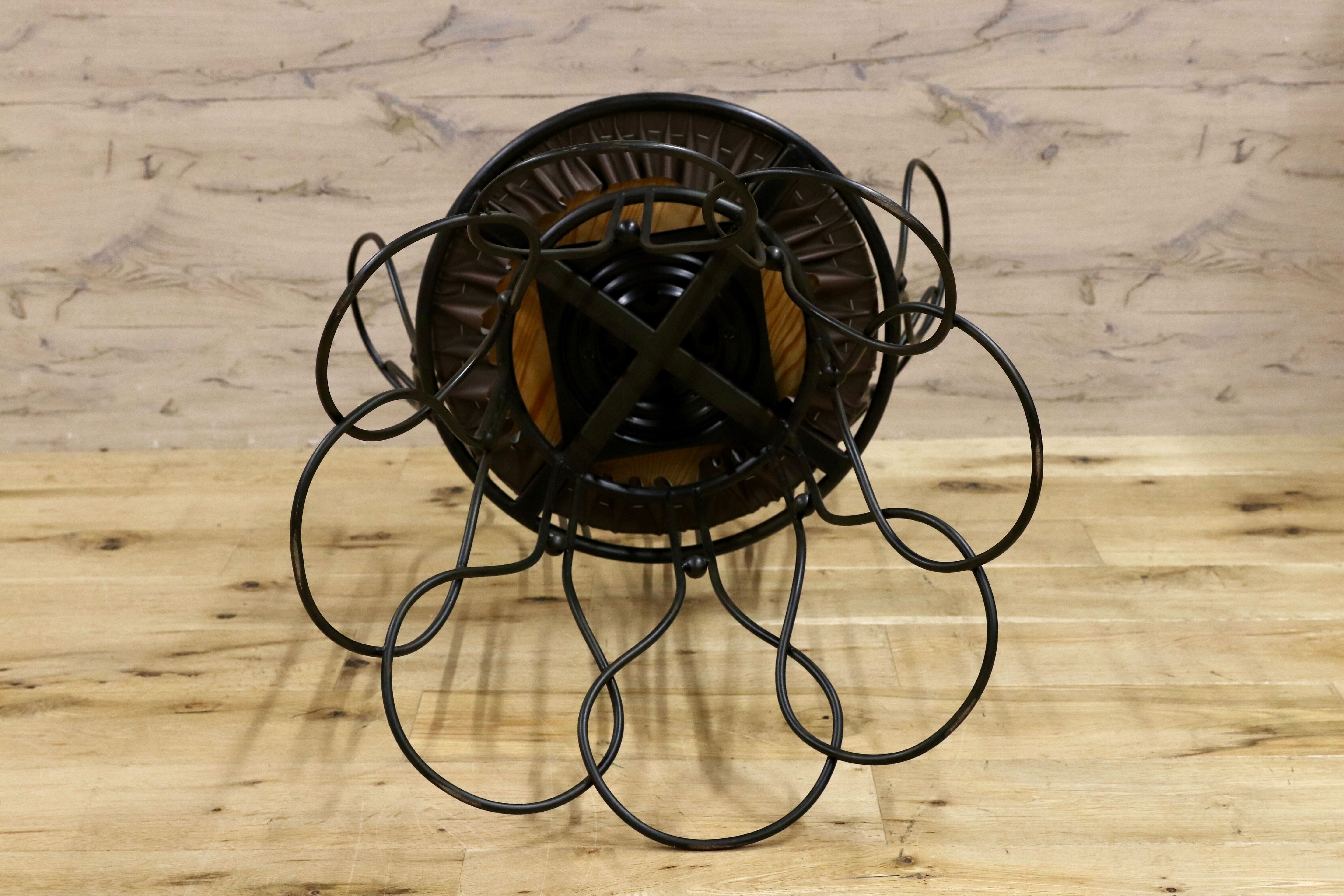 GMHS52A○トスカーナモデル メタルチェア 輸入家具 ヴィンテージ 回転チェア サイドチェア 店舗什器 インテリア オブジェ 合皮 約7.6万