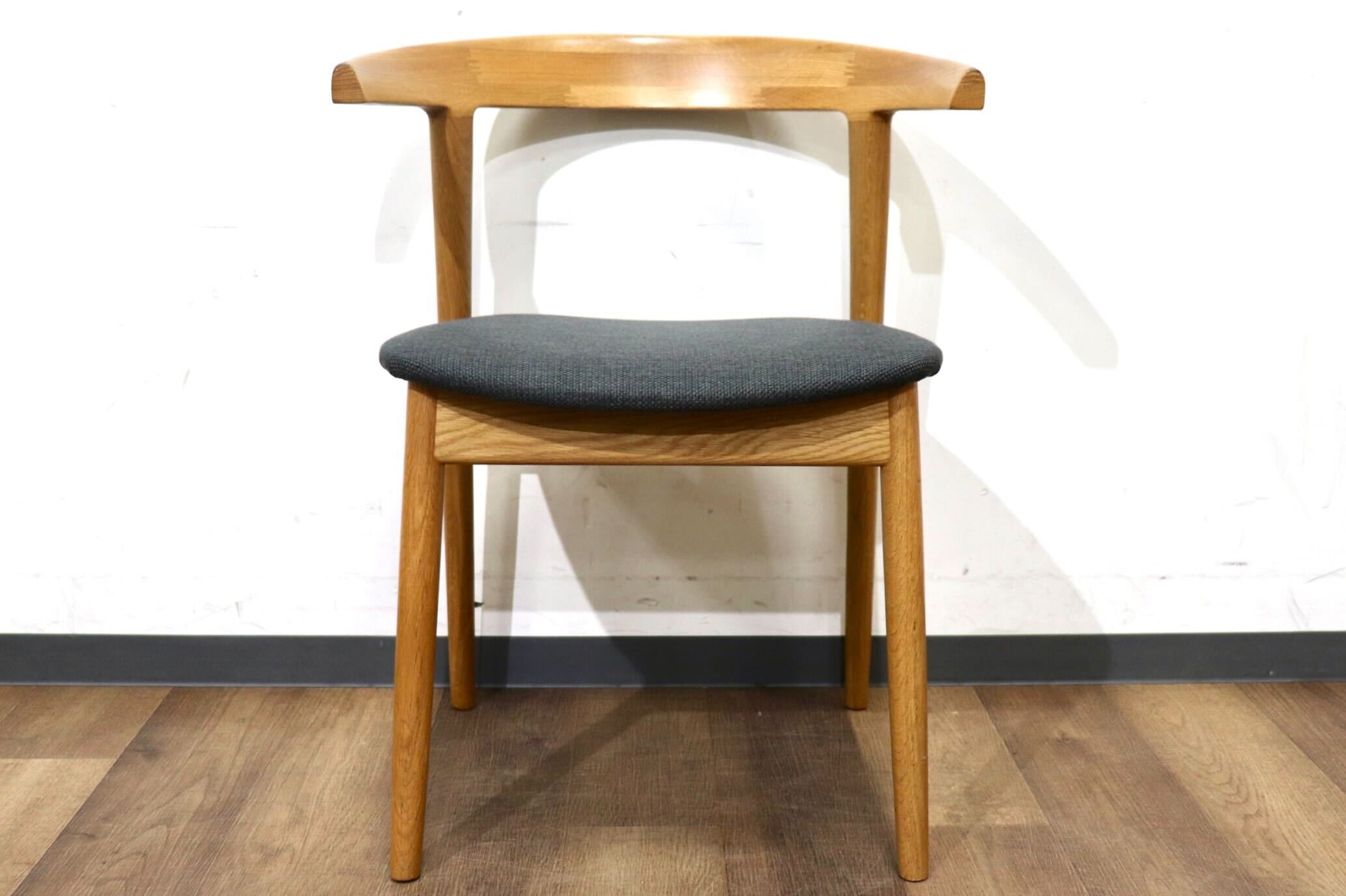 GMHN275F○北欧スタイル ダイニングチェア アームチェア 食卓椅子 椅子 チェア シンプル ナチュラル グレー オーク材 モダン 検) TOMOSU