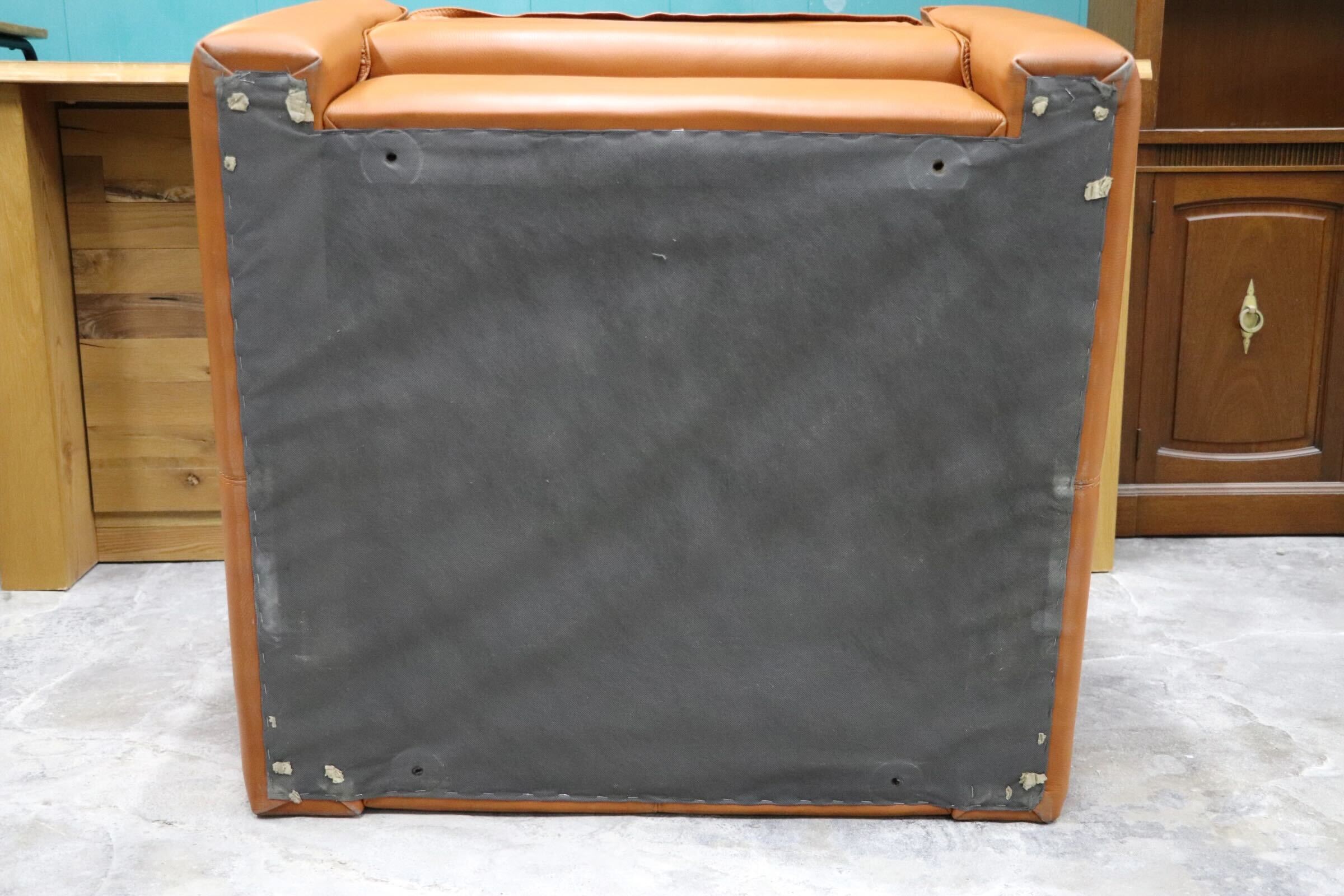 GMHK502A○イタリアモダン 高級 クラシック 1人掛けソファ シングルソファ 総革 ブラウン 検）モビリア デセデ パオログッチ