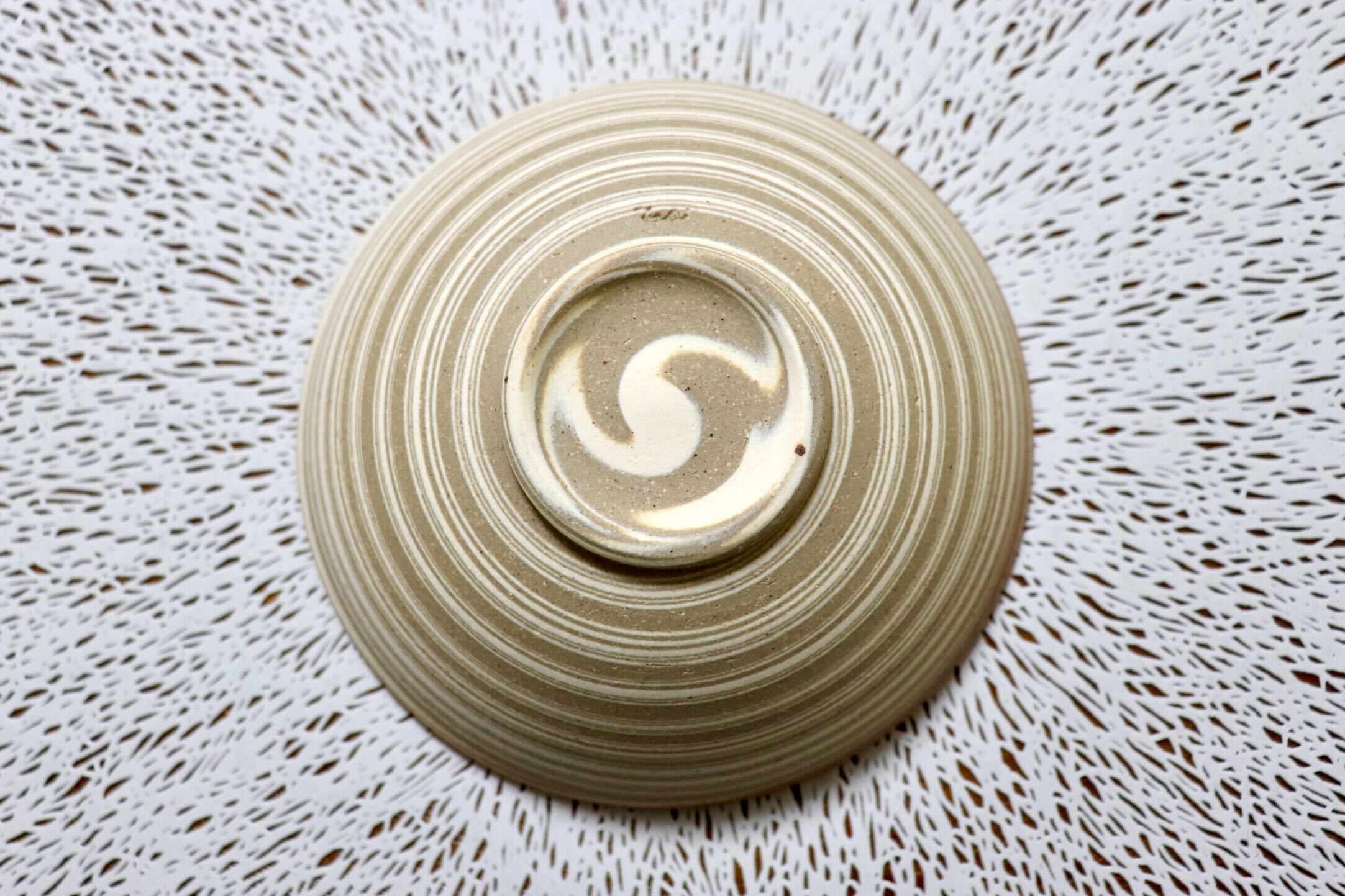 GMIO452B○千代市陶房 清水万佐年 丹波焼 ごはん茶碗 鉢 陶器 丹波篠山 伝統工芸 未使用