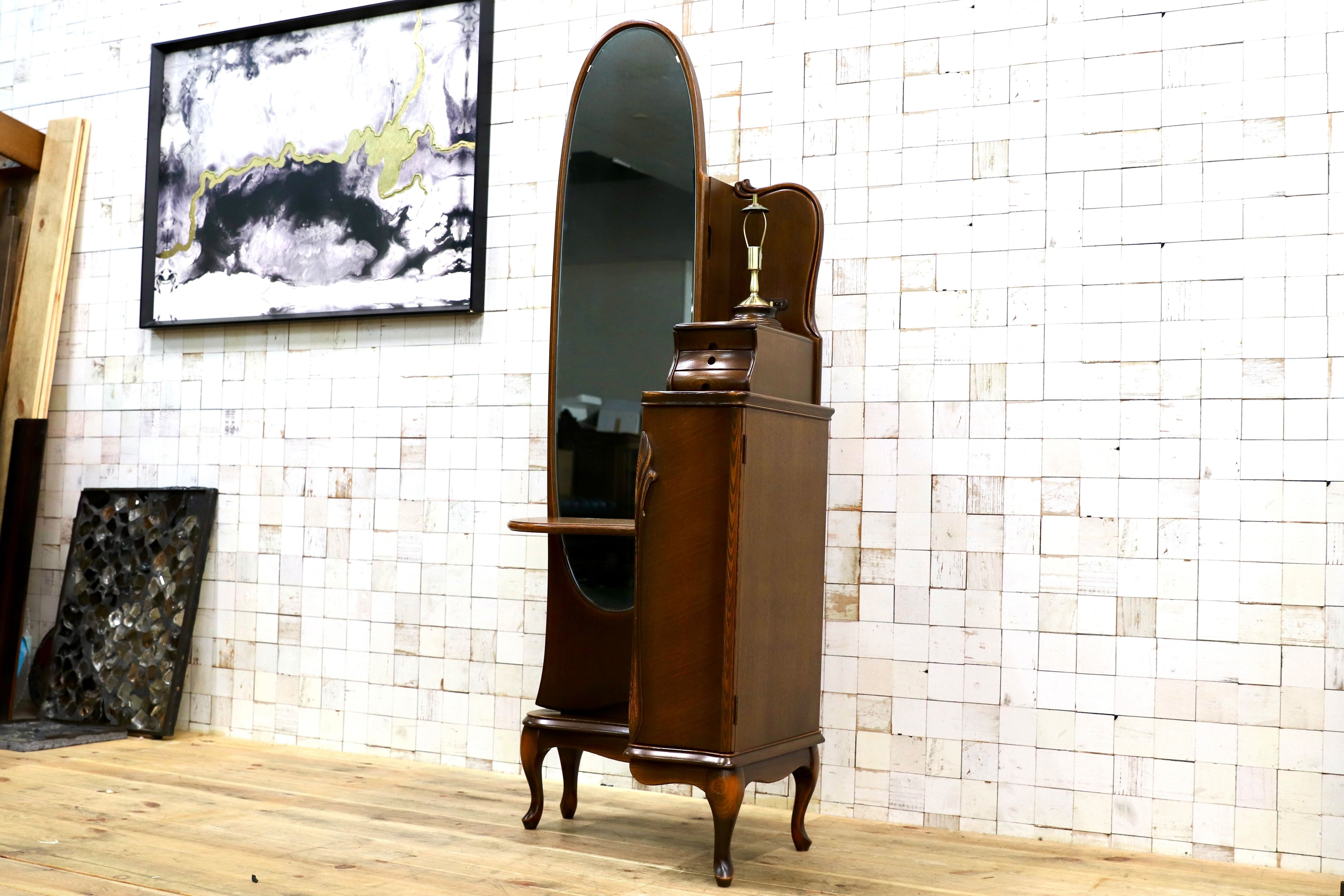 GMIS298○松永工房 カンティーニュ ドレッサー 鏡台 アンティーク エレガント クラシック IDC大塚家具 高級家具