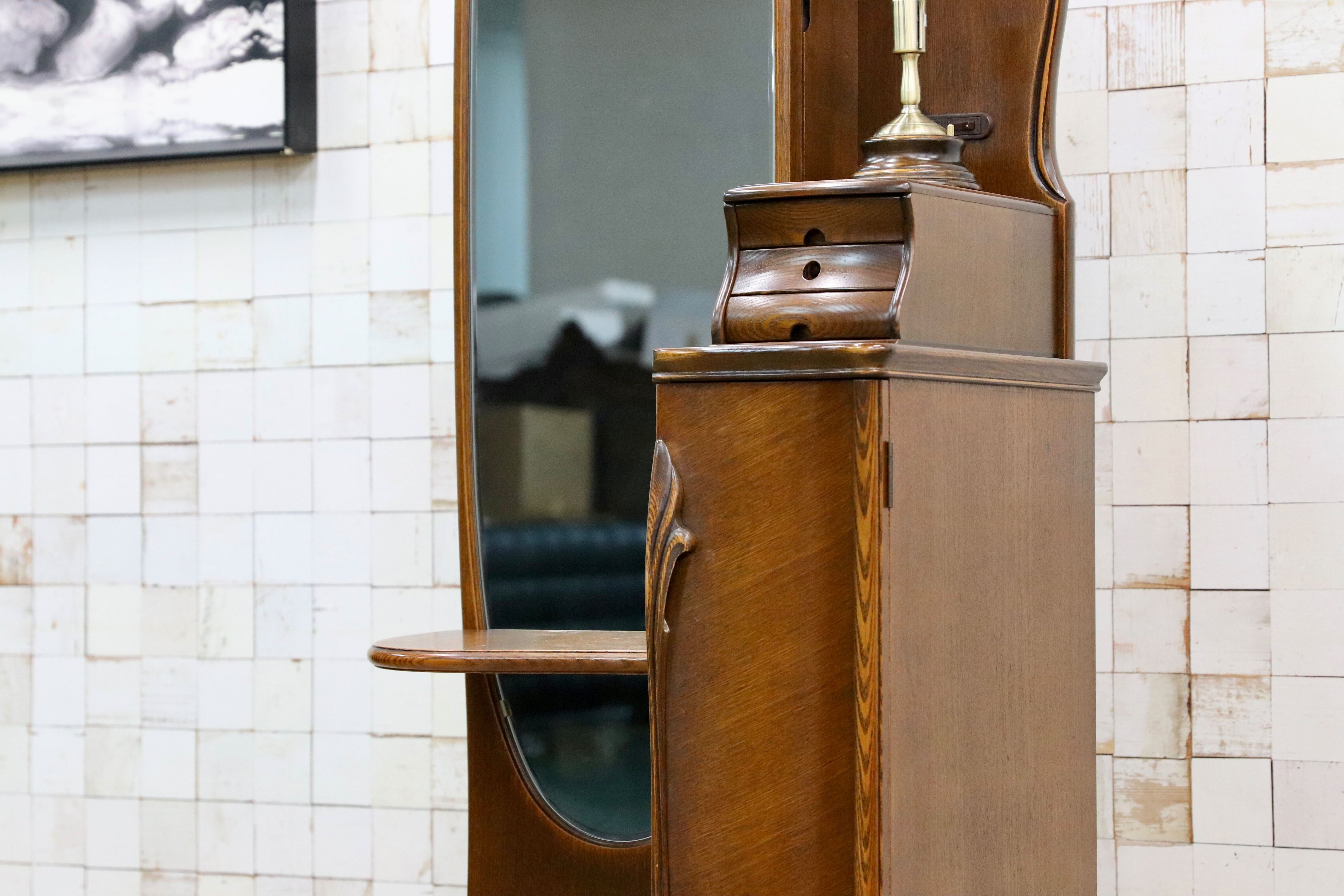 GMIS298○松永工房 カンティーニュ ドレッサー 鏡台 アンティーク エレガント クラシック IDC大塚家具 高級家具