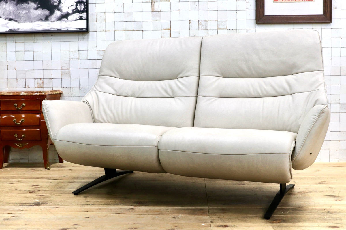 GMJK434○himolla / ヒモラ LALO ラロ 電動リクライニングソファ 2人掛け 総本革 ロングライフ ドイツ製 IDC大塚家具 定価約95万円