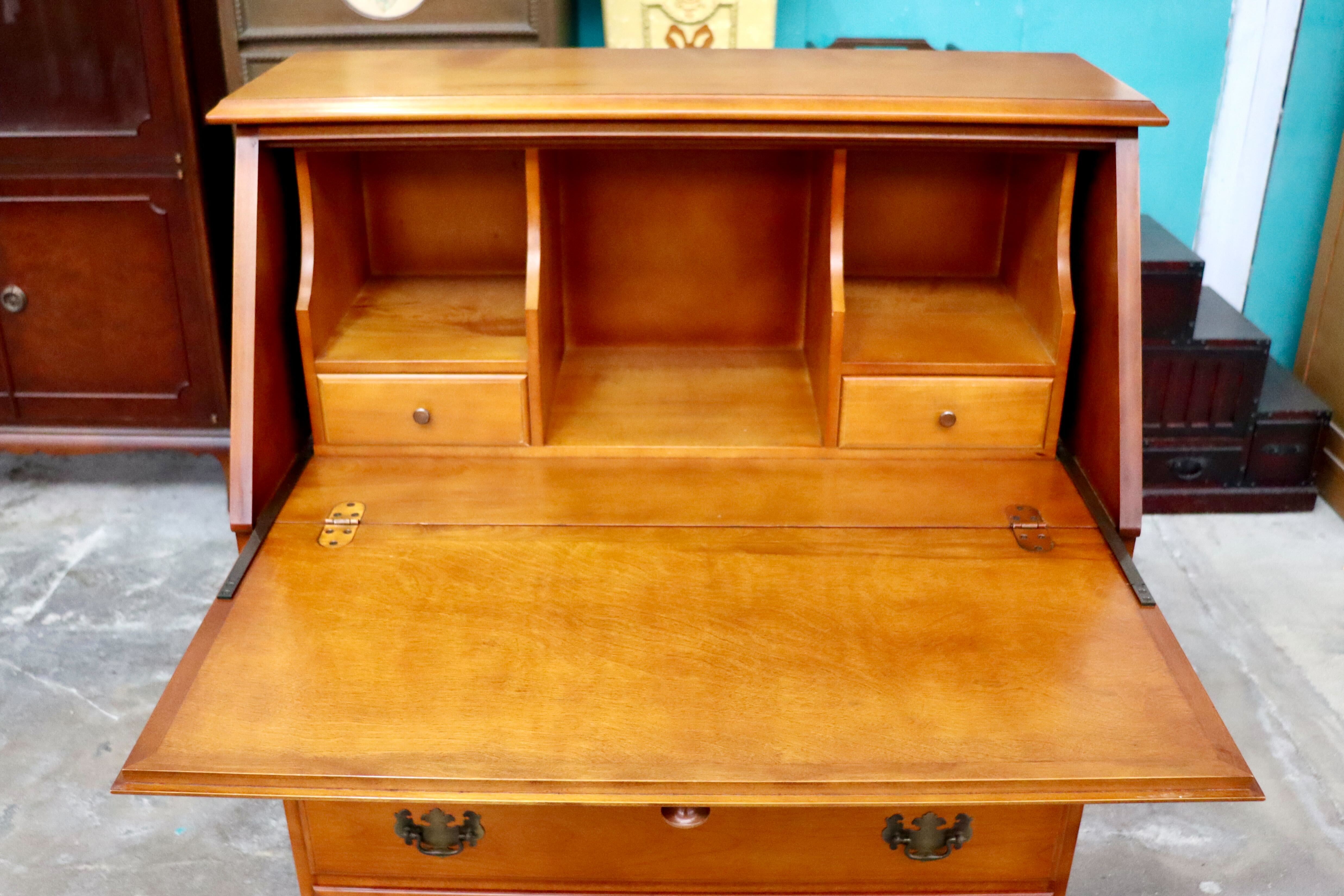 GMIK744○横浜ダニエル / Daniel ライティングビューロー 学習机 書斎机 勉強机 樺桜 アーリーアメリカン クラシック 定価約46万