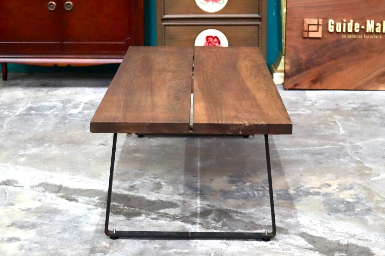 GMIH427B○長椅子 ベンチ チェア 花台 机 ローテーブル 無垢材 インダストリアル ヴィンテージ