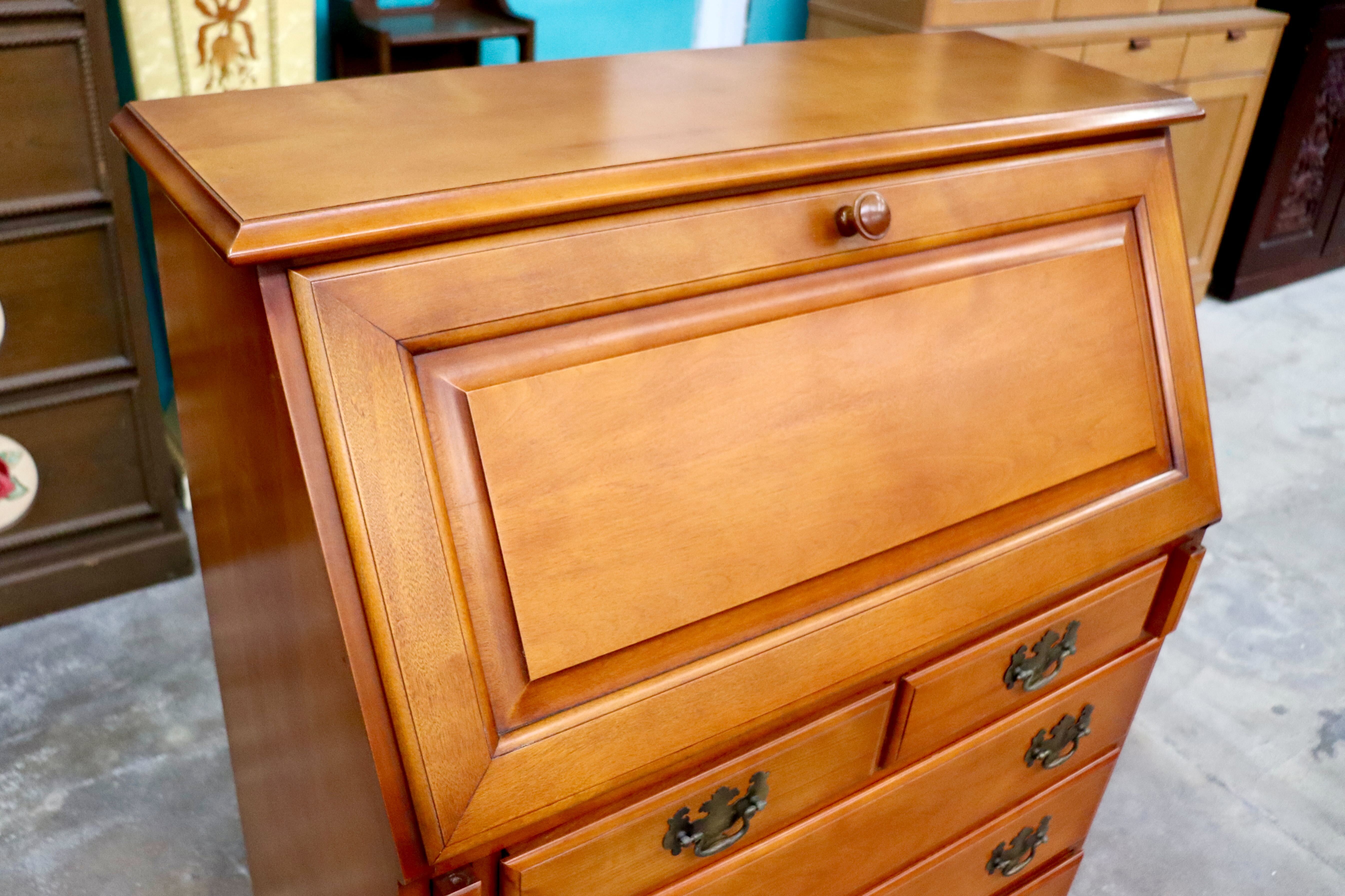 GMIK744○横浜ダニエル / Daniel ライティングビューロー 学習机 書斎机 勉強机 樺桜 アーリーアメリカン クラシック 定価約46万