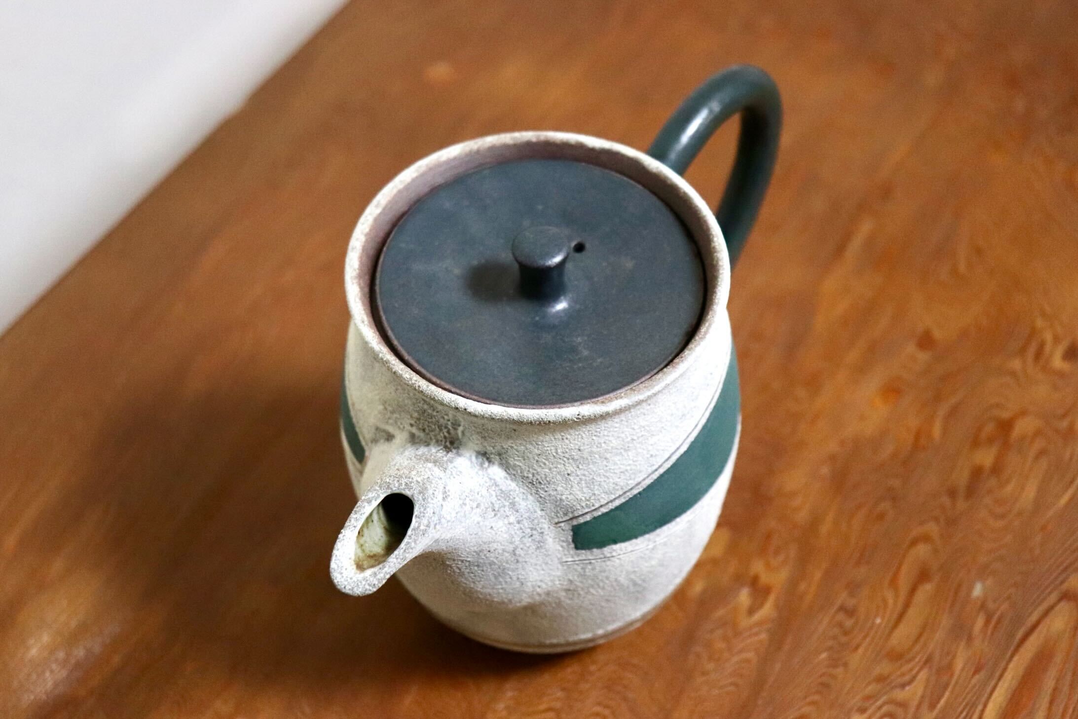 GMIO473A◯市野悟窯 市野哲次 丹波焼 ティーポット 陶器 丹波篠山 伝統工芸 未使用