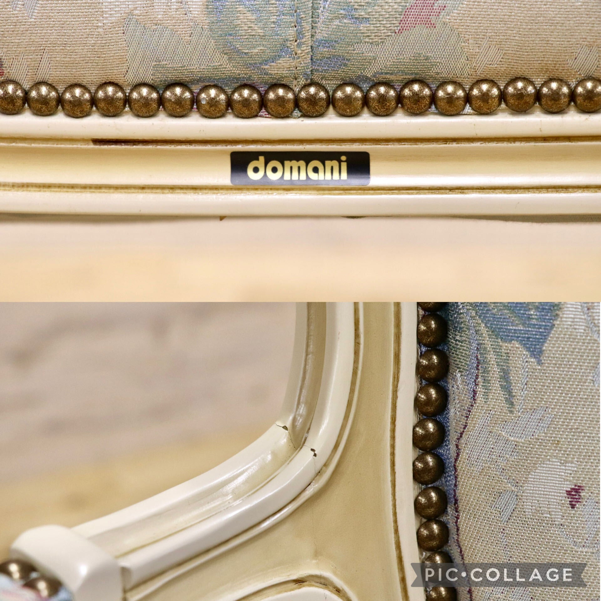 GMJS259D○domani / ドマーニ Louis XV ルイ15世 2人掛けソファ ラブソファ 西洋 アンティーク カリモク最高峰 定価約58万円
