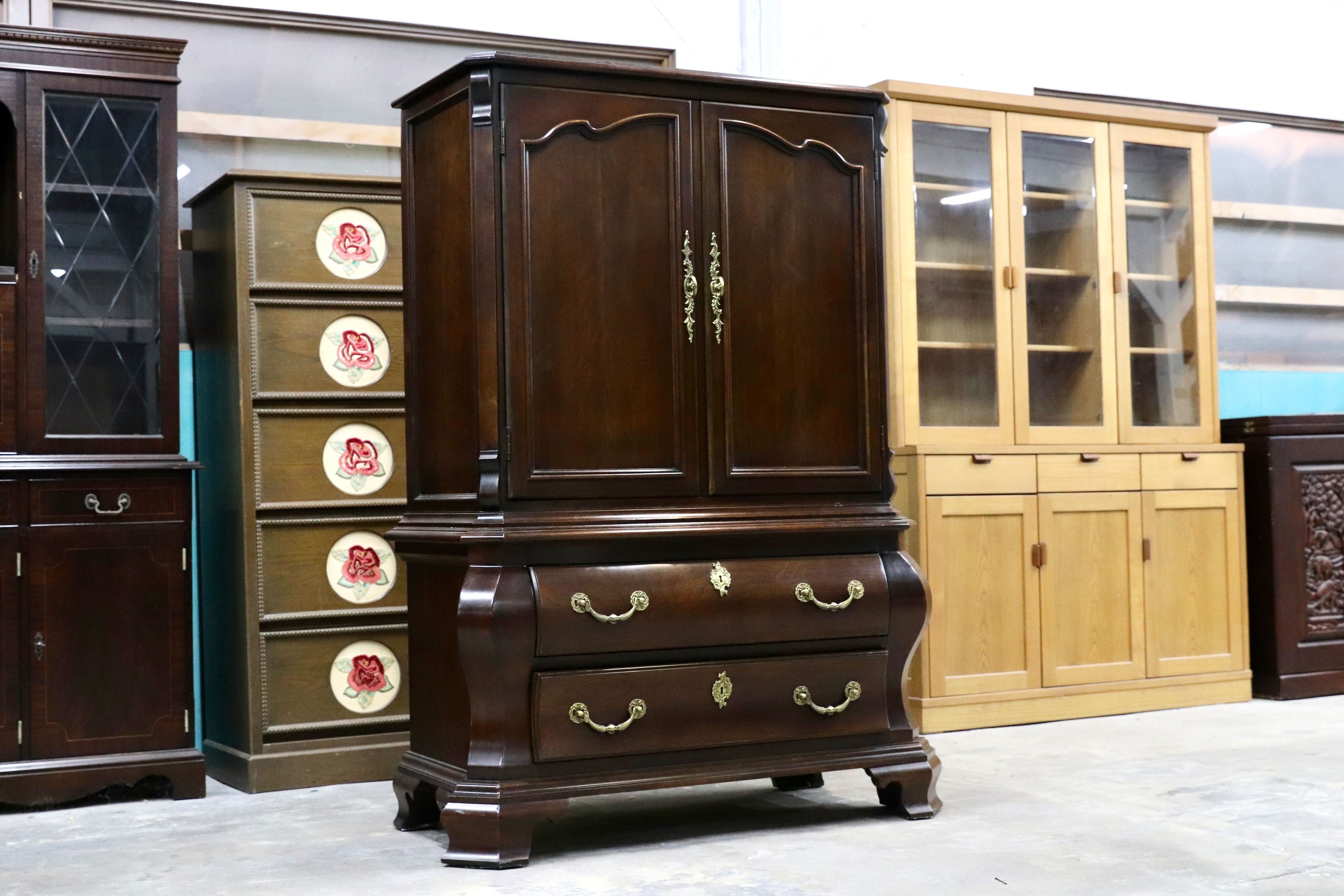 GMIK610○CENTURY / センチュリー アメリカ 最高級 キャビネットリビングボード トールチェスト サァラ麻布取扱 定価約80万 検）ドレクセル