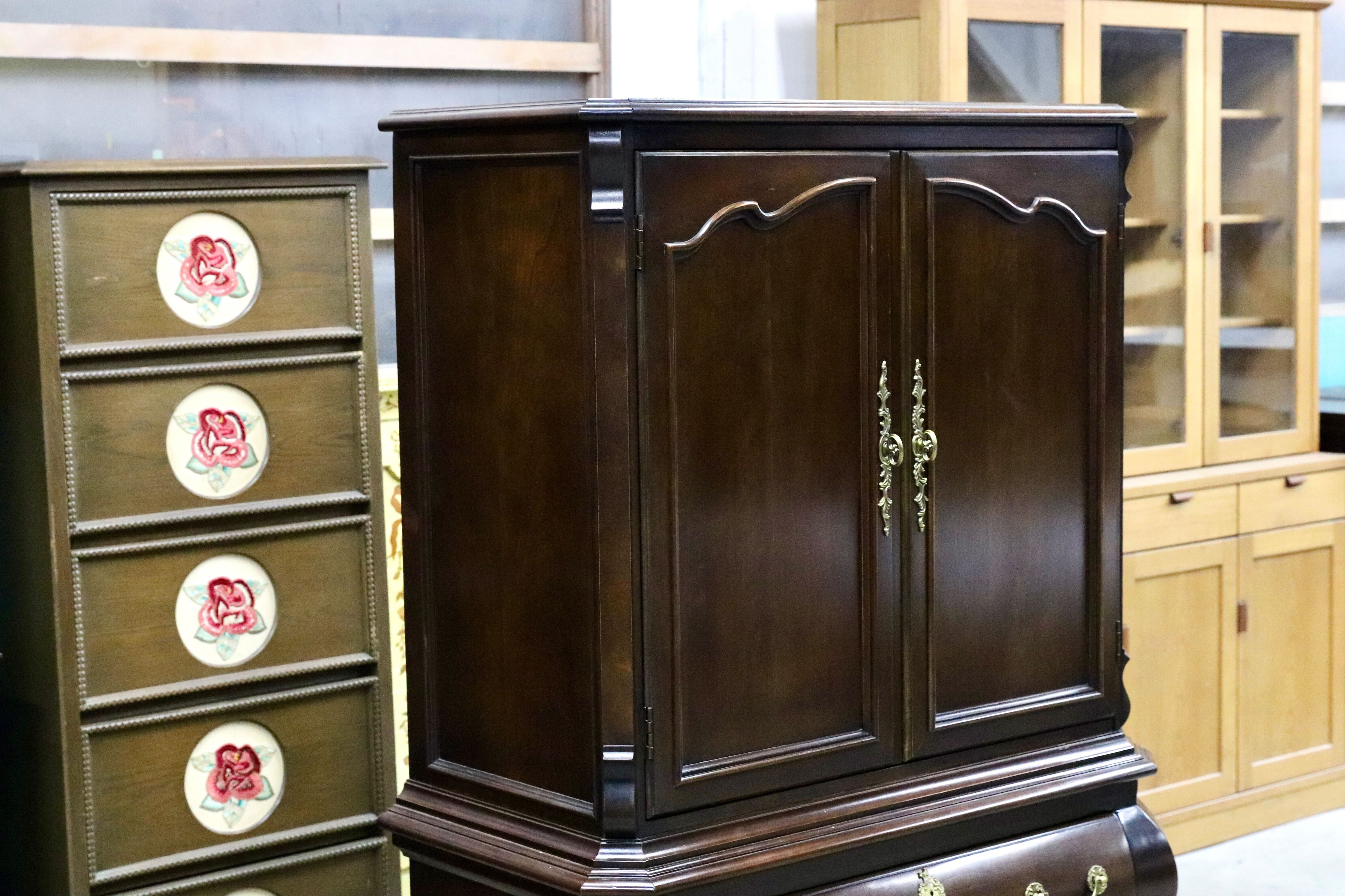 GMIK610○CENTURY / センチュリー アメリカ 最高級 キャビネットリビングボード トールチェスト サァラ麻布取扱 定価約80万 検）ドレクセル